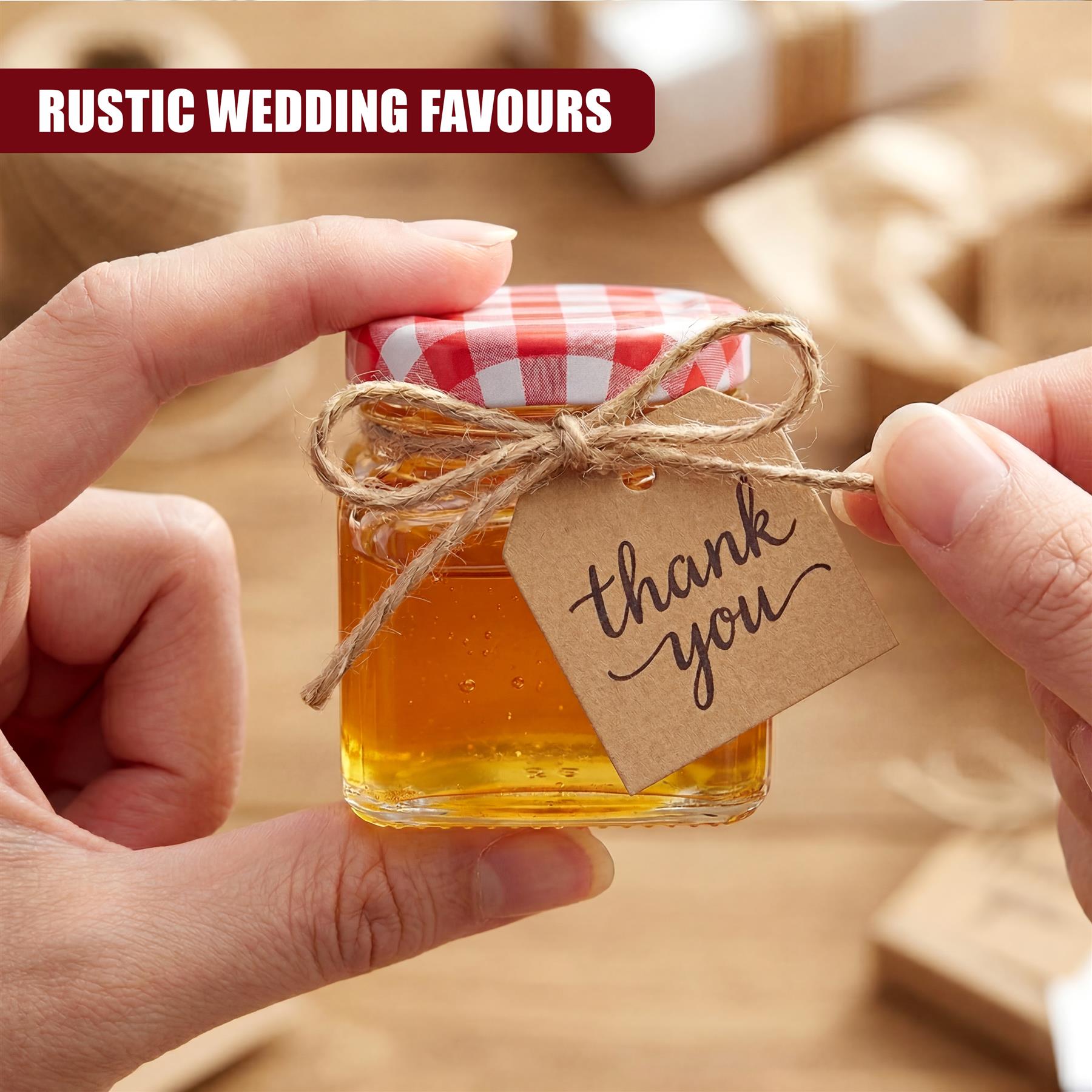 Set of 4 Mini Glass Jars, 75 ml