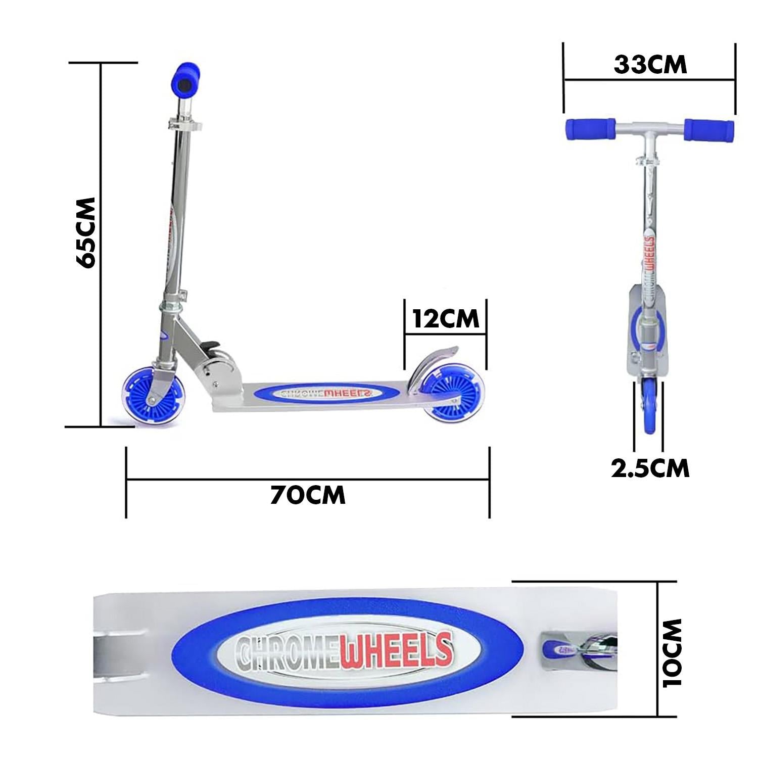 Foldable Kids Scooter Blue by The Magic Toy Shop - The Magic Toy Shop