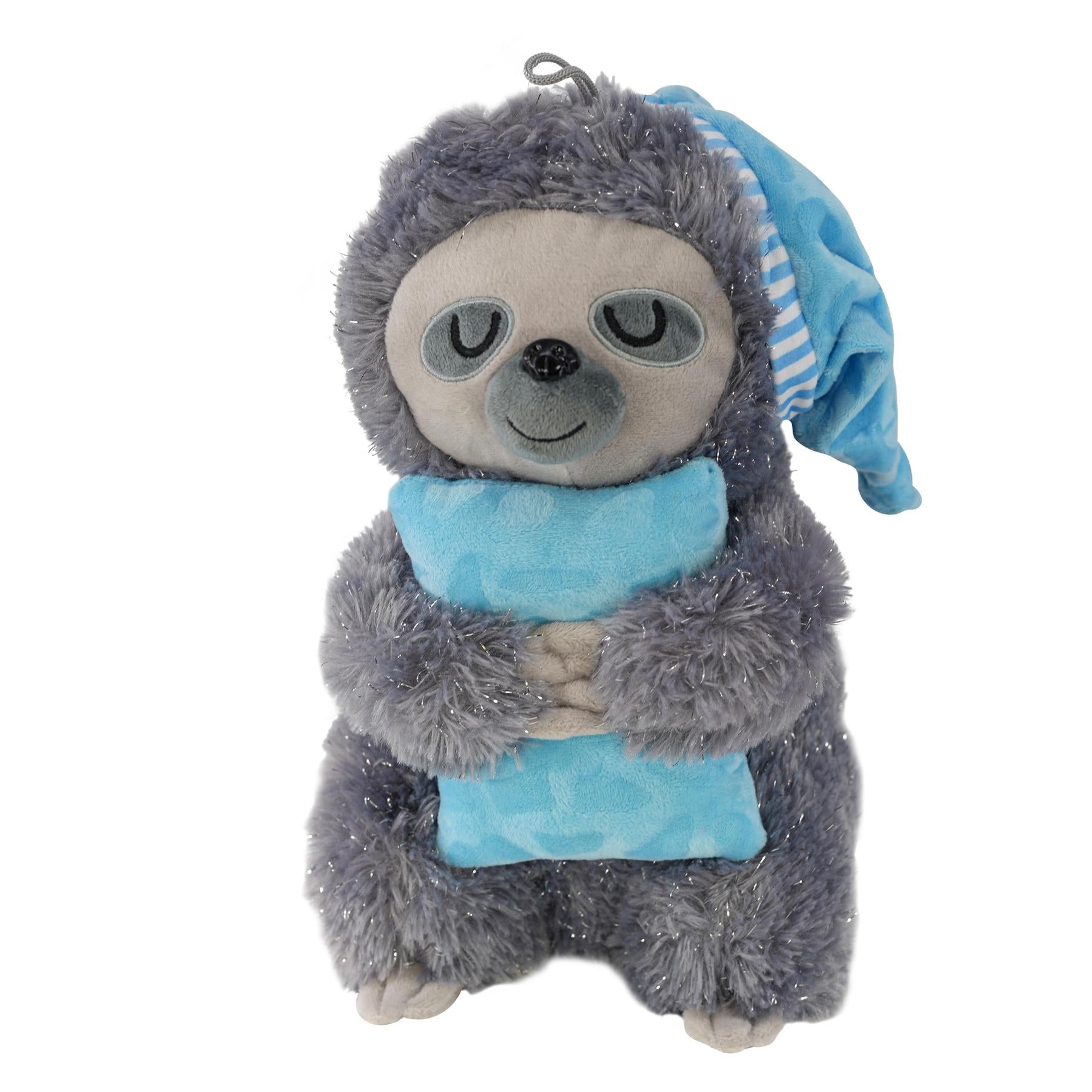 The Magic Toy Shop Sloth Plush Toy Stuffed Animal  Baby Gift Blue