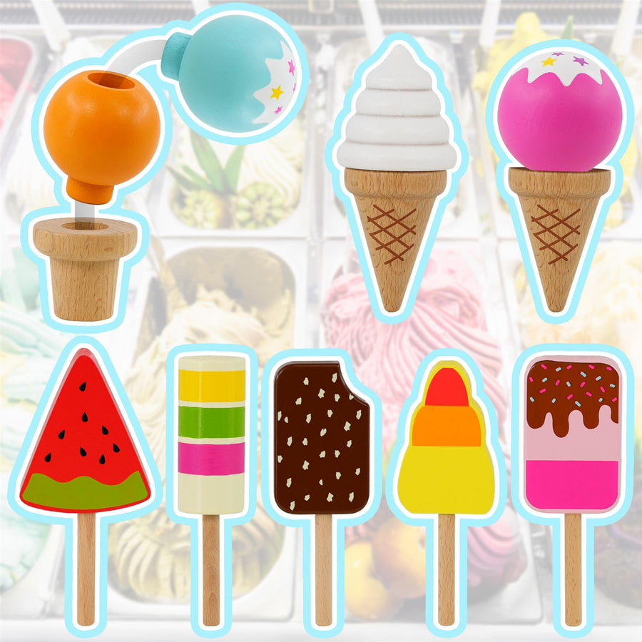 Wooden Ice Cream Shop Stand Playset by The Magic Toy Shop The Magic