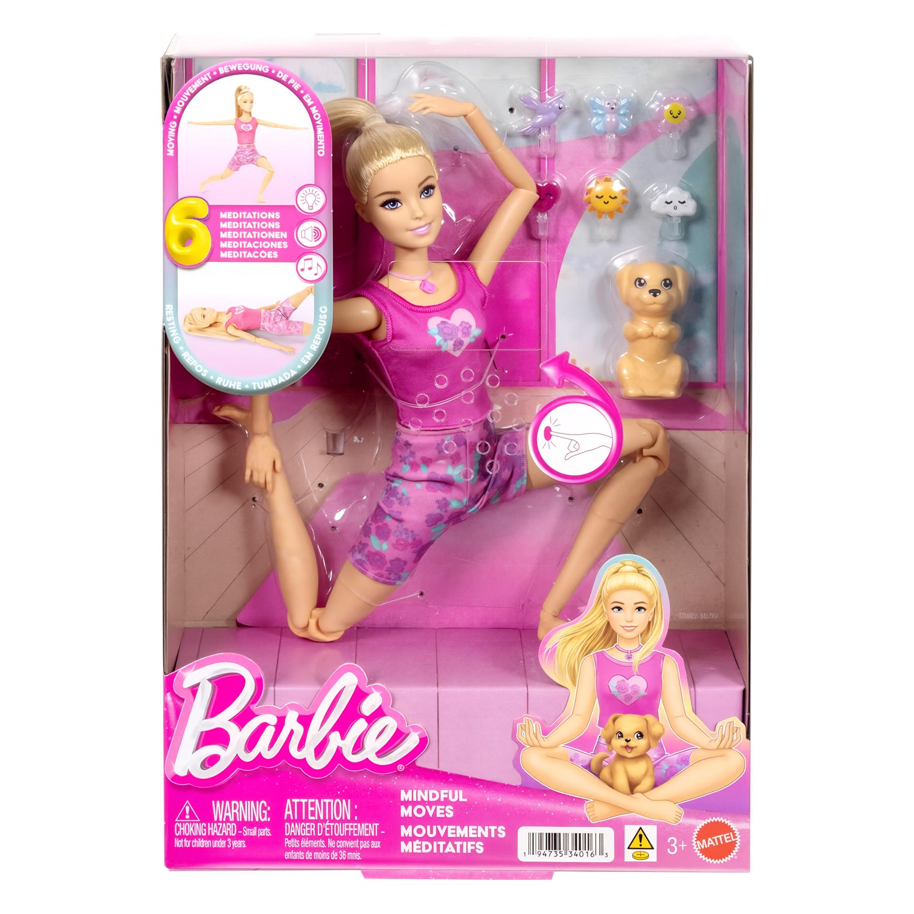Barbie Mindful Moves Yoga & Meditation Doll