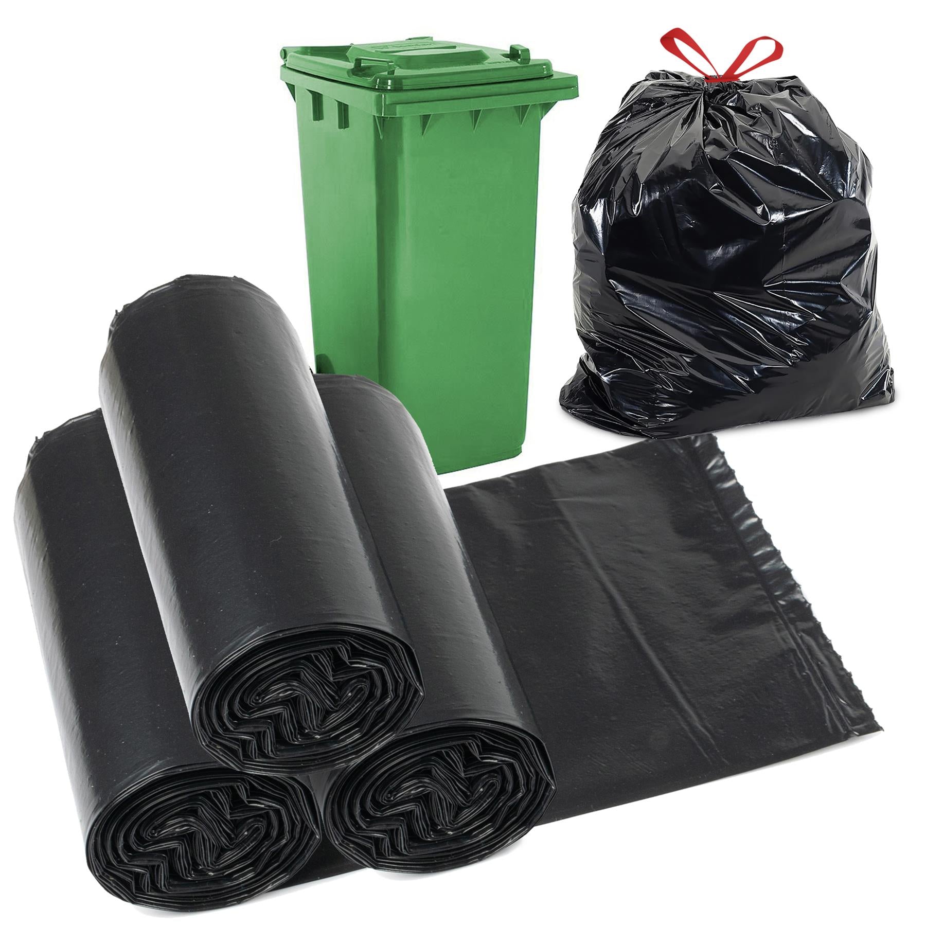 "Heavy-duty bin liners, 30 / 130L in white" - themagictoyshop