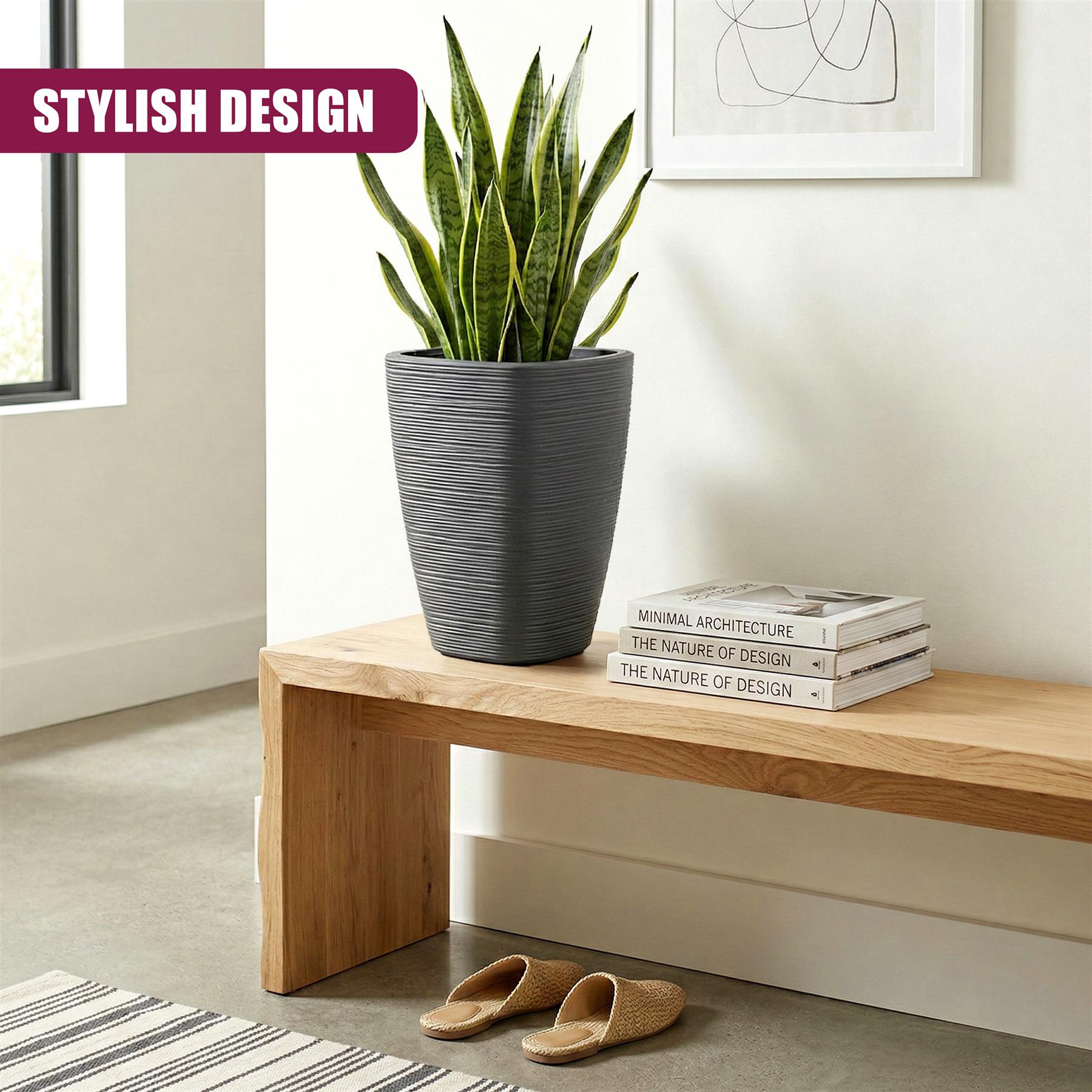 Tall Flower Pot, 43 x 28.9 cm