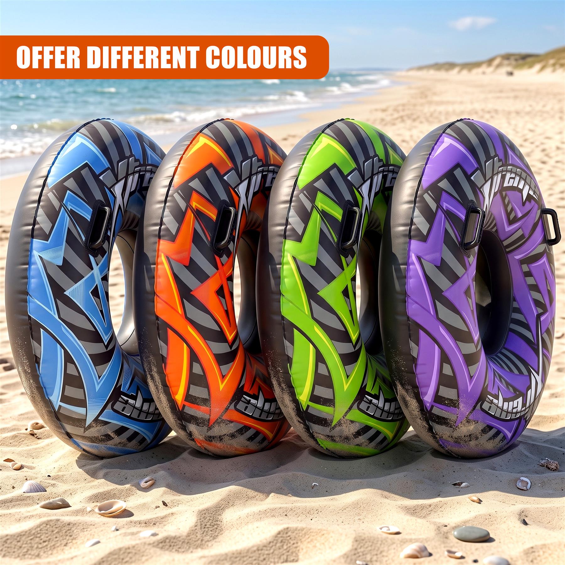 Inflatable Pool Ring 47" - Purple