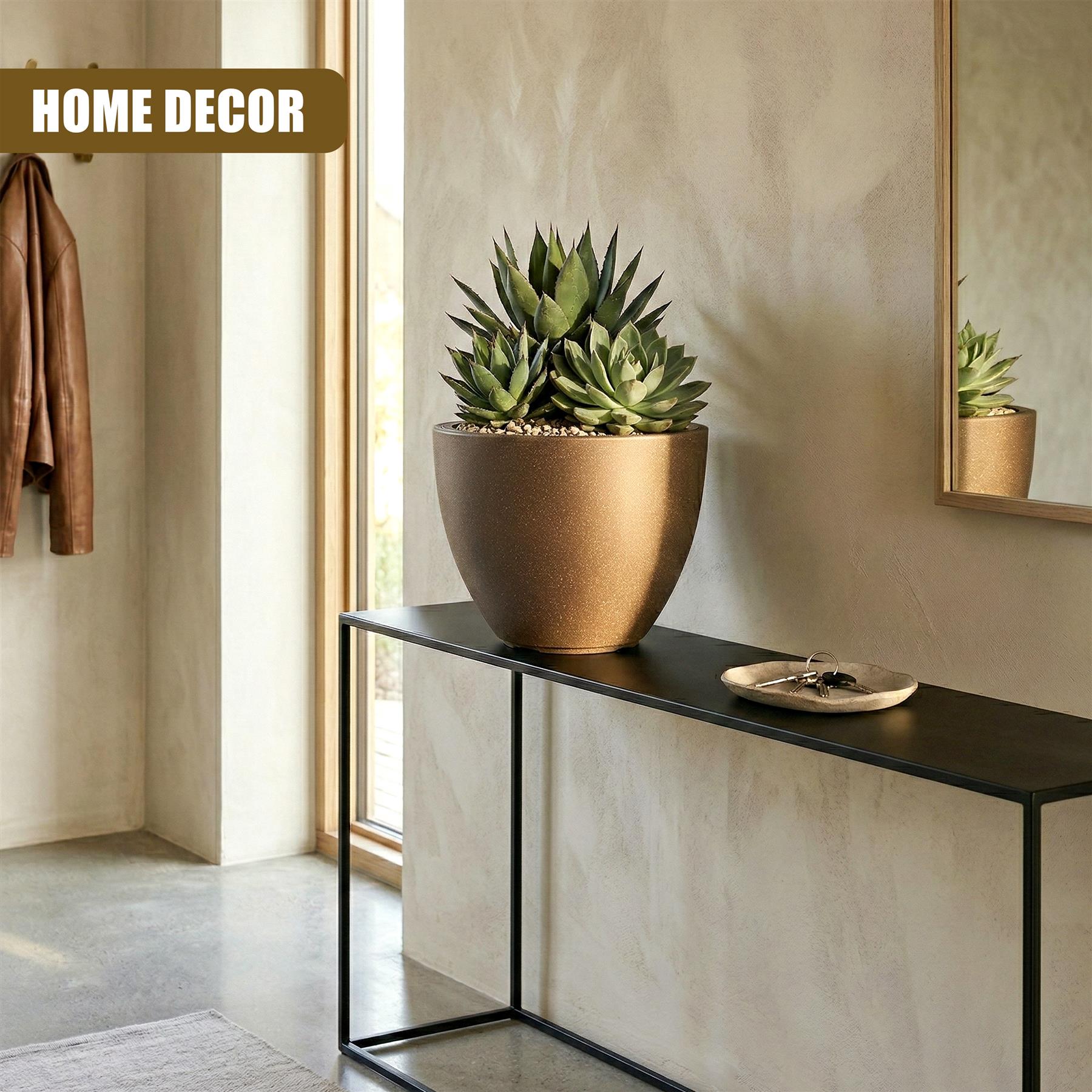 大人気　129cm イタリア製　置物 花台　天使　SELECTED by NBC GEEZY Oval Flower Pot 29.8 cm Decor Home Garden
