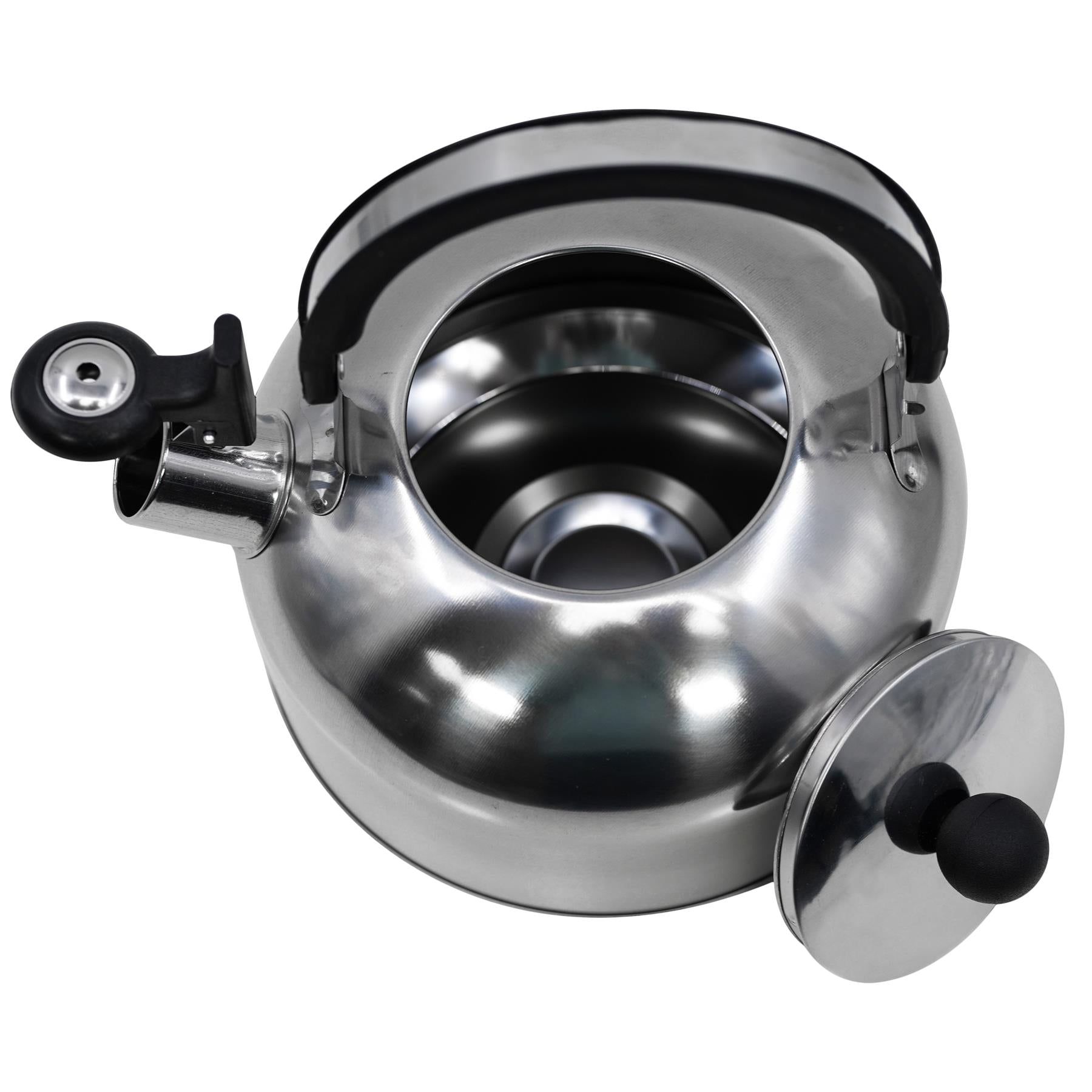 GEEZY 2.5 L Stainless Steel Whistling Camping Kettle