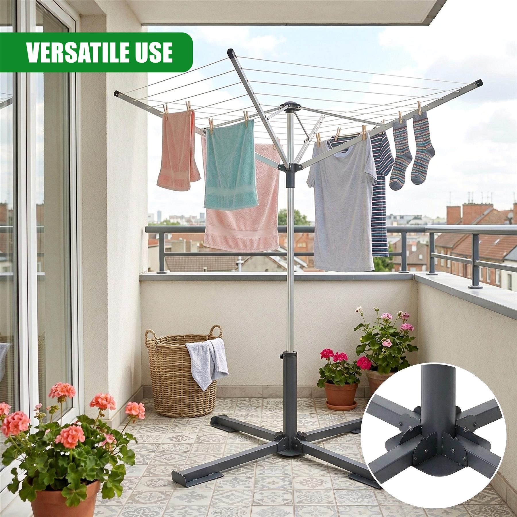Metal Foldable Parasol Base
