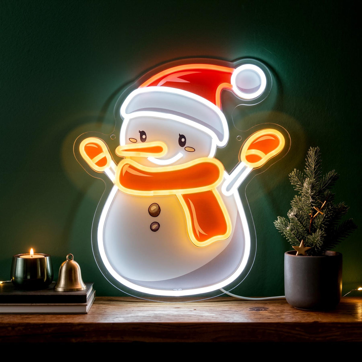 Snowman Neon Sign