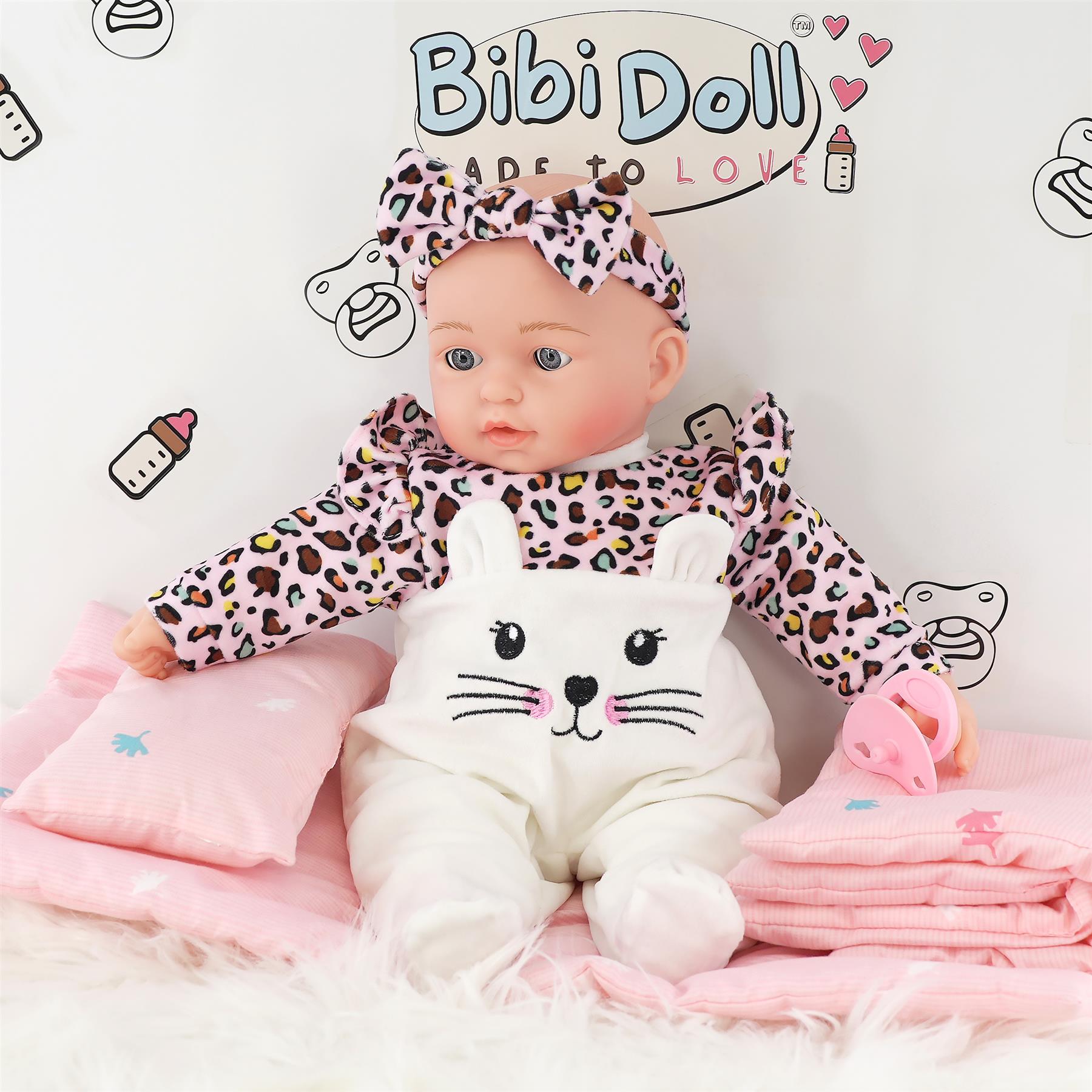 BiBi Kitten Sleeping Doll (40 cm / 16") by BiBi Doll - The Magic Toy Shop