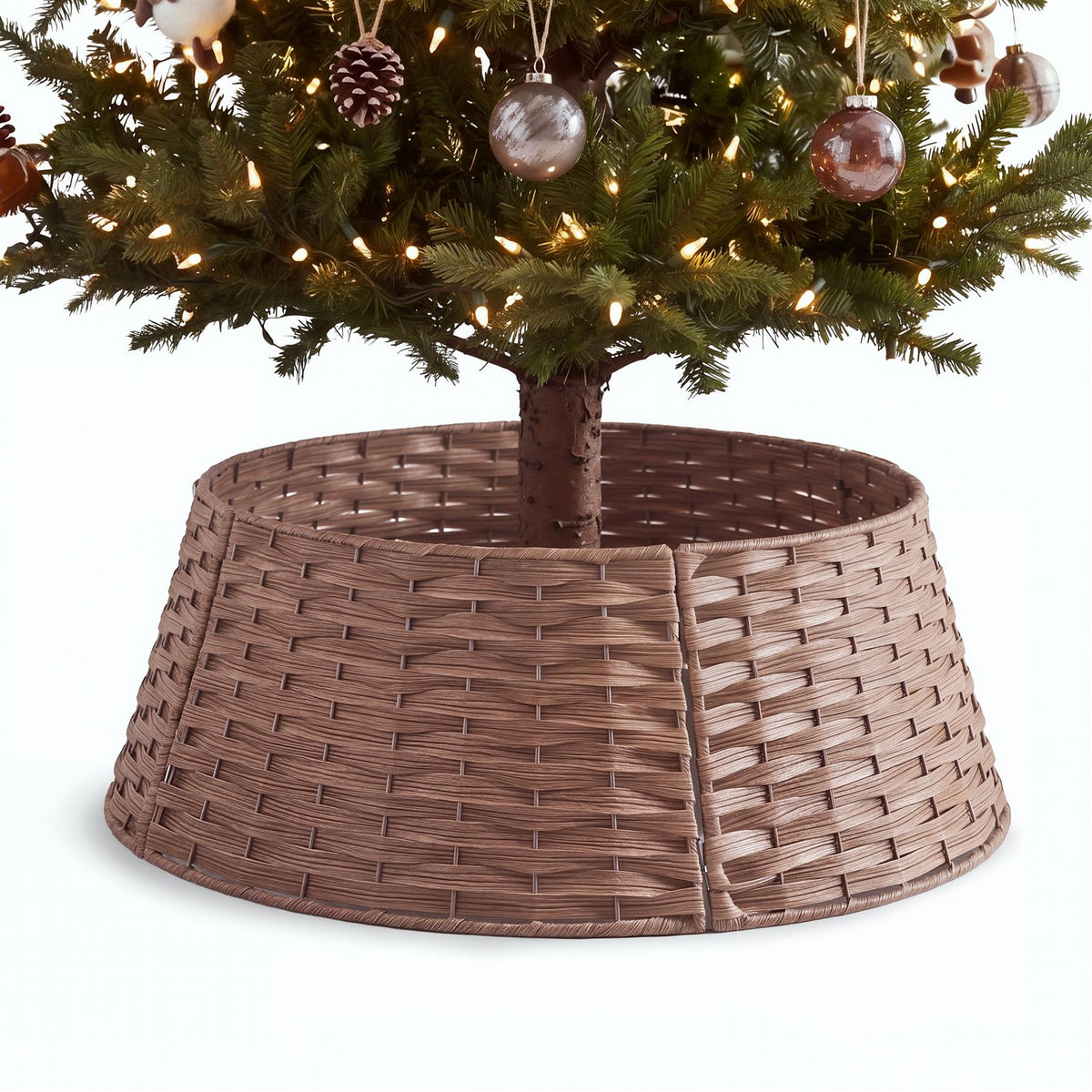 Natural Brown Christmas Tree Skirt 65cm