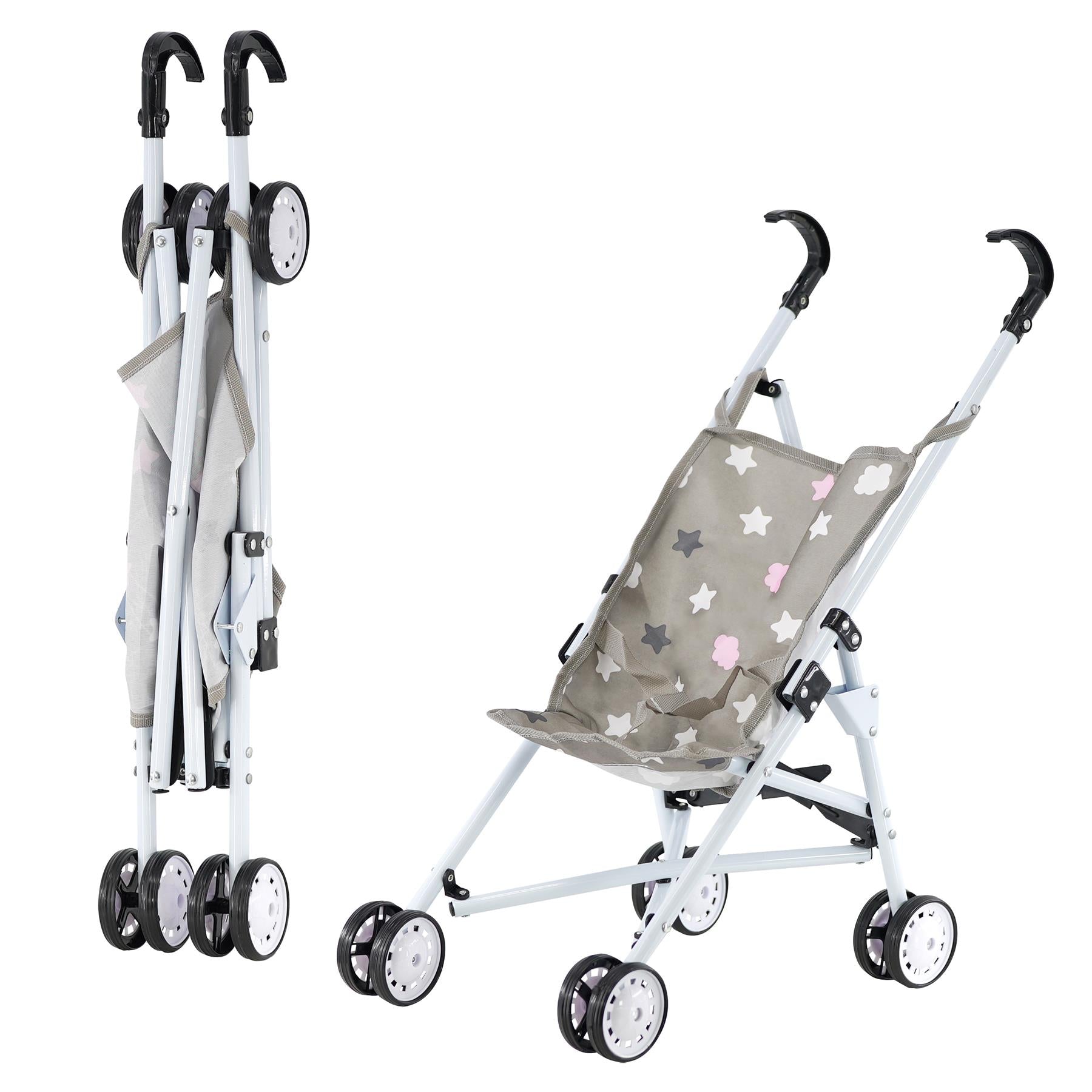 Stars Baby Doll Foldable Stroller by BiBi Doll - The Magic Toy Shop