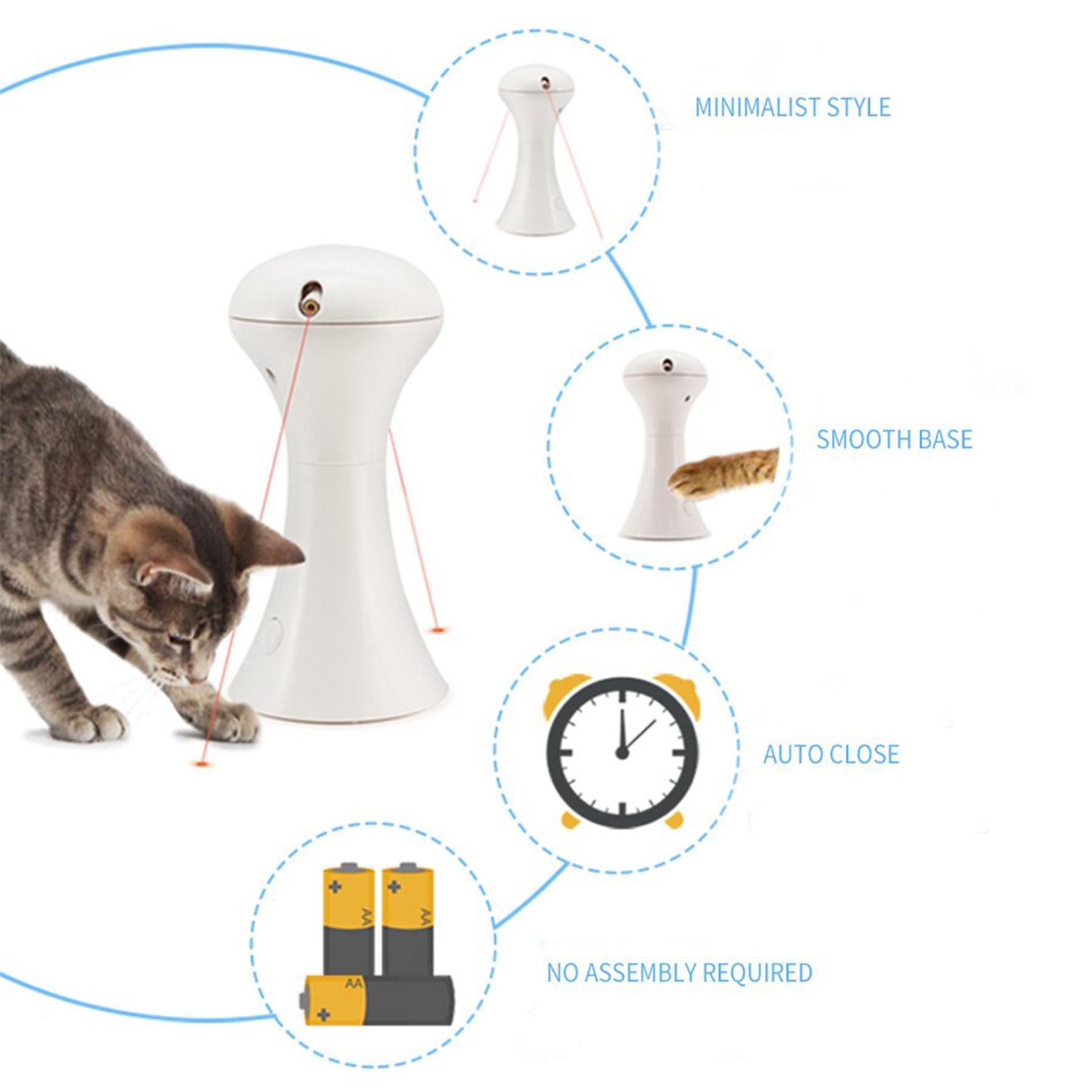 Rotating laser shop cat toy