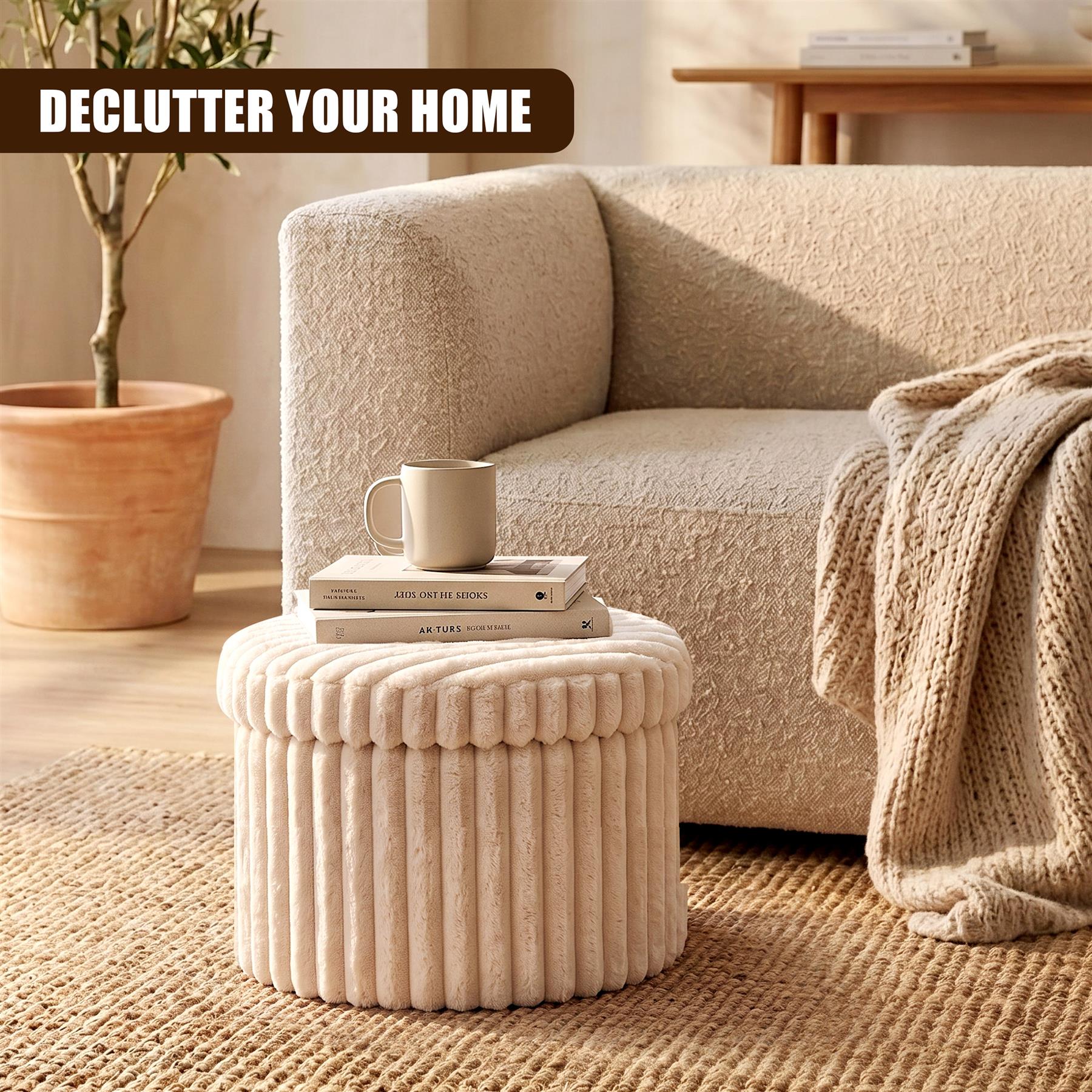Round Ottoman Stool