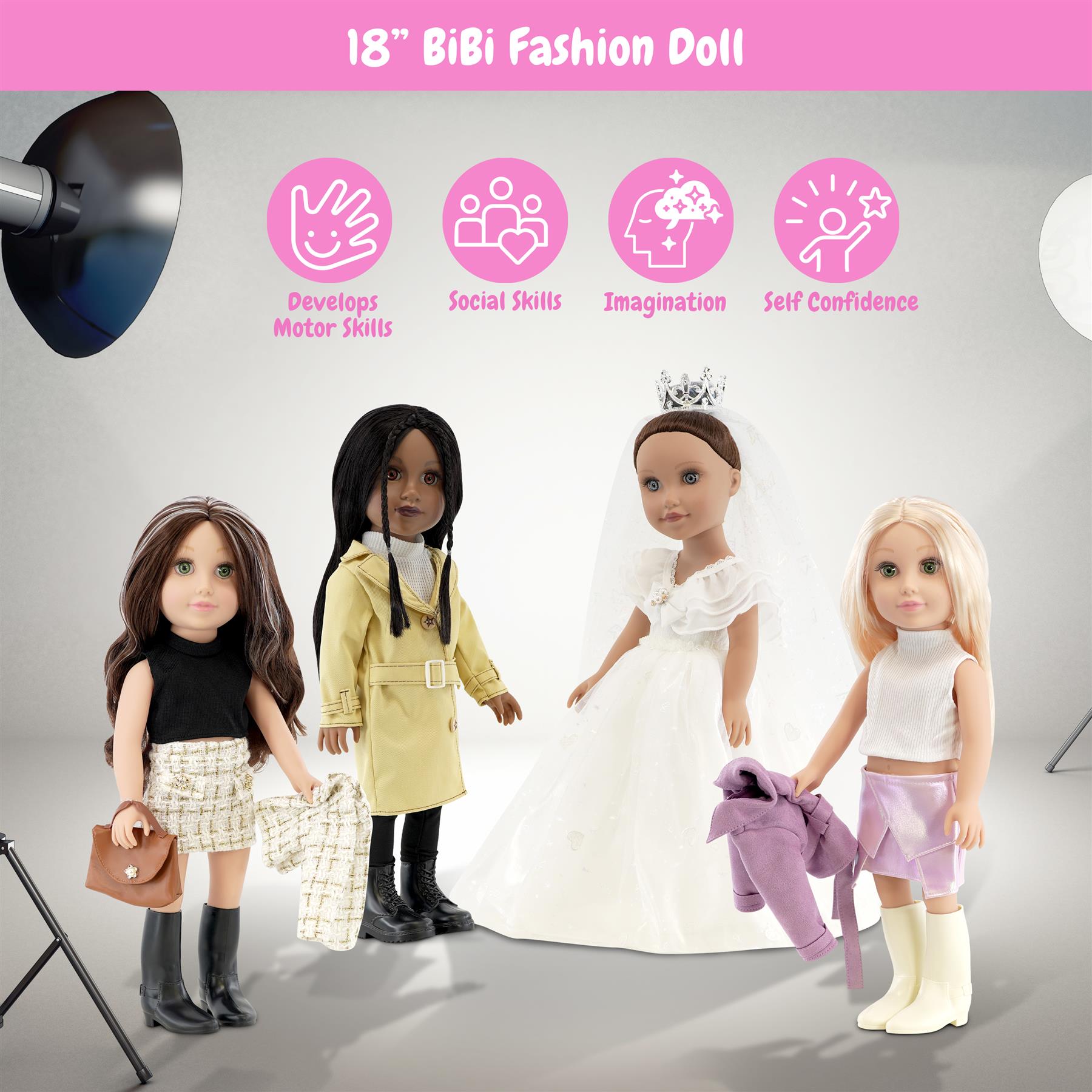 BiBi Doll Fashion "Kiara" (45 cm / 18") by BiBi Doll - The Magic Toy Shop