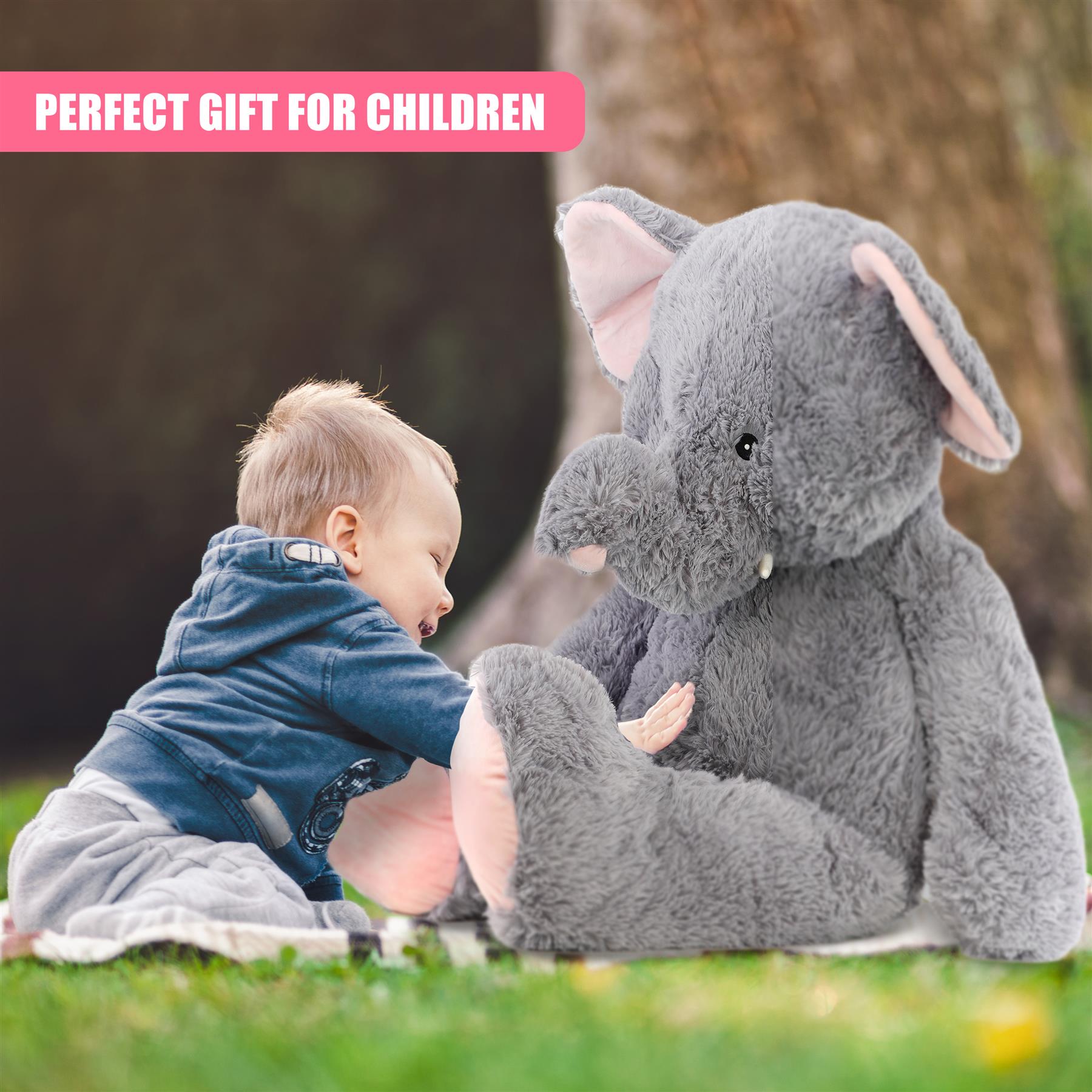 40" Jumbo Elephant Soft Toy by The Magic Toy Shop - The Magic Toy Shop