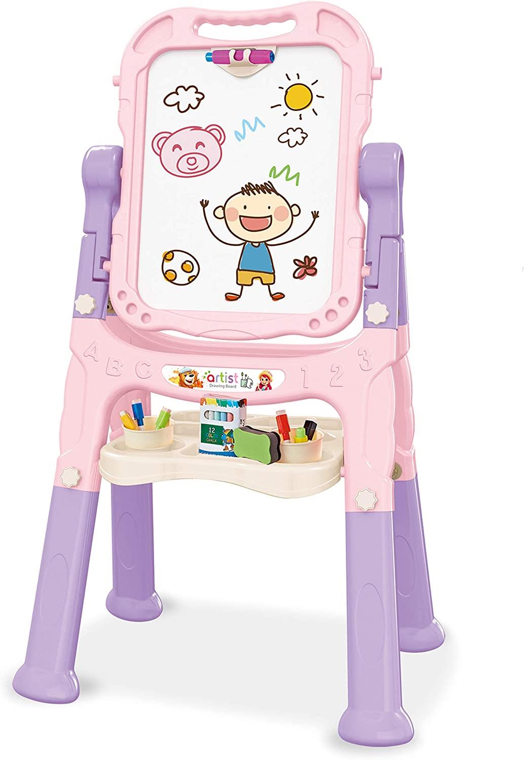 Pink Folding Double-Sided Magnetic Drawing Board by The Magic Toy Shop - The Magic Toy Shop