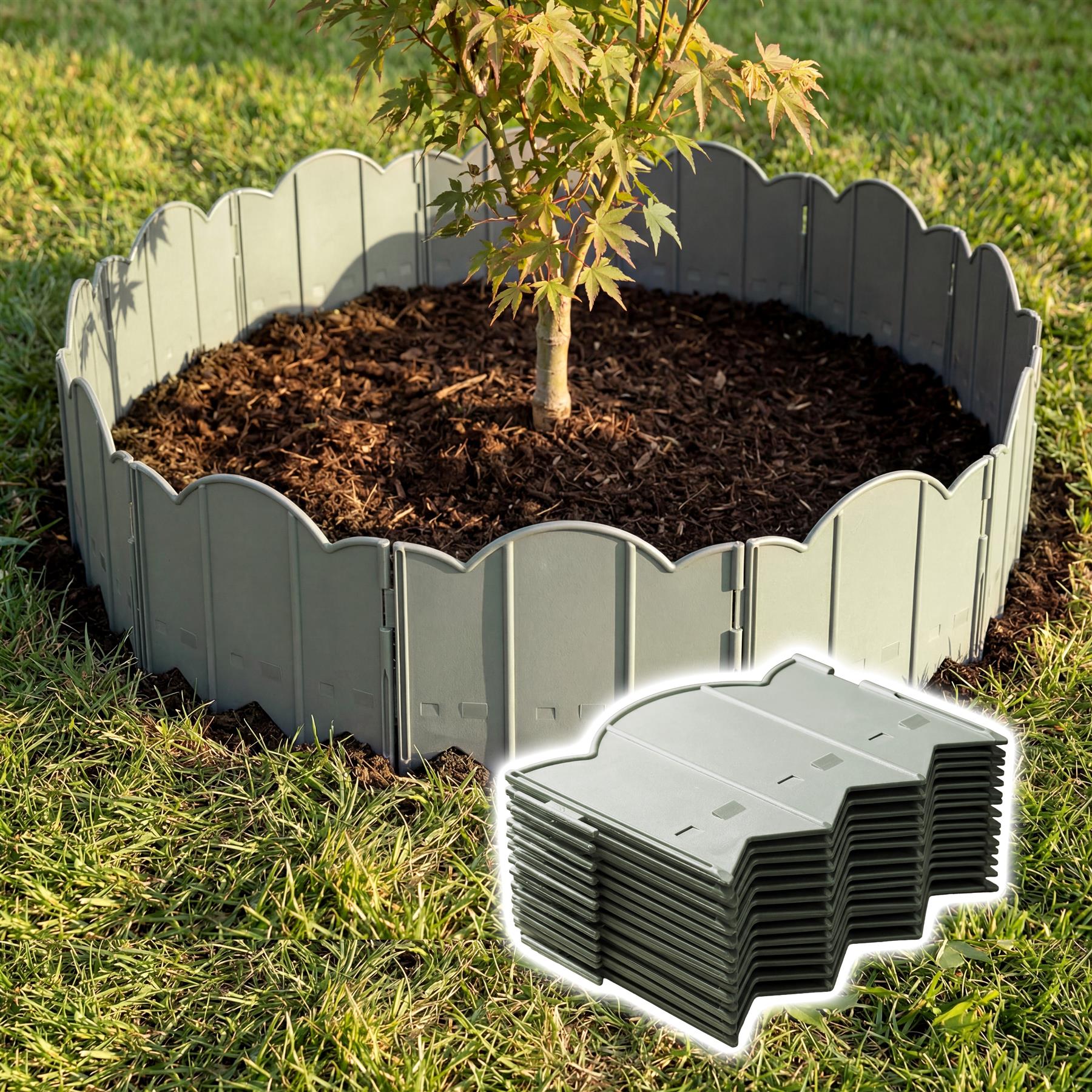 Pack of 12 Garden Edging Fence
