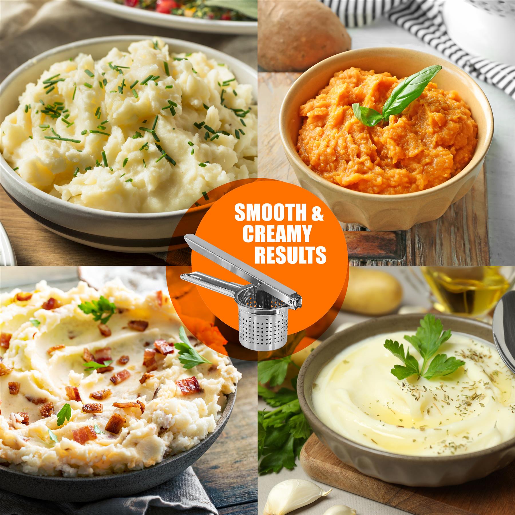 Stainless Steel Potato Ricer by GEEZY - The Magic Toy Shop