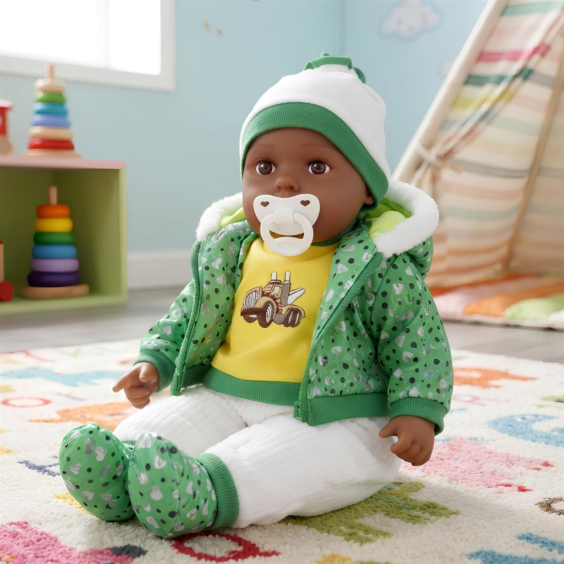 BiBi Black Baby Doll "Grean Pea" (50 cm / 20")