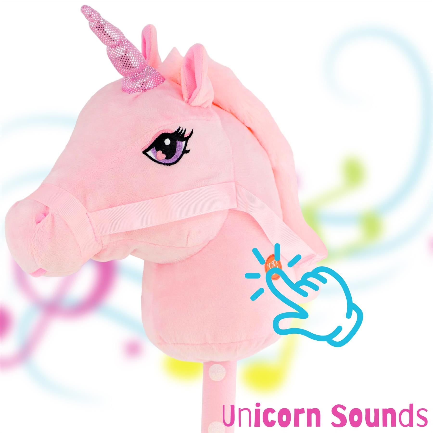 Unicorn Hobby Horse - Pink