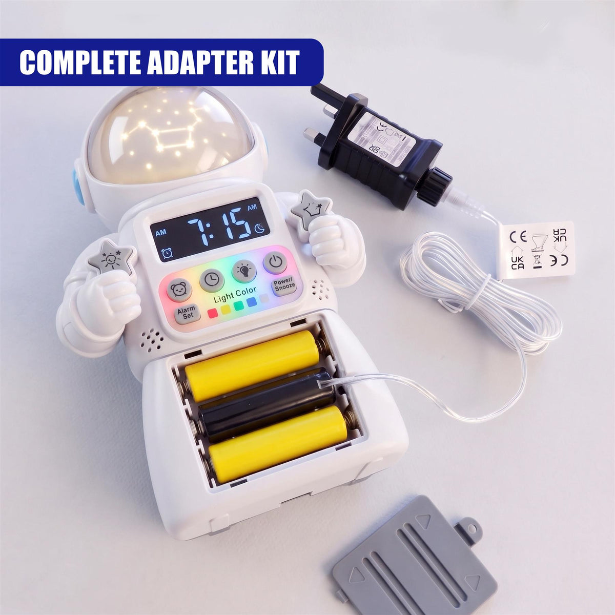 Battery to Mains Adapter for AA & AAA
