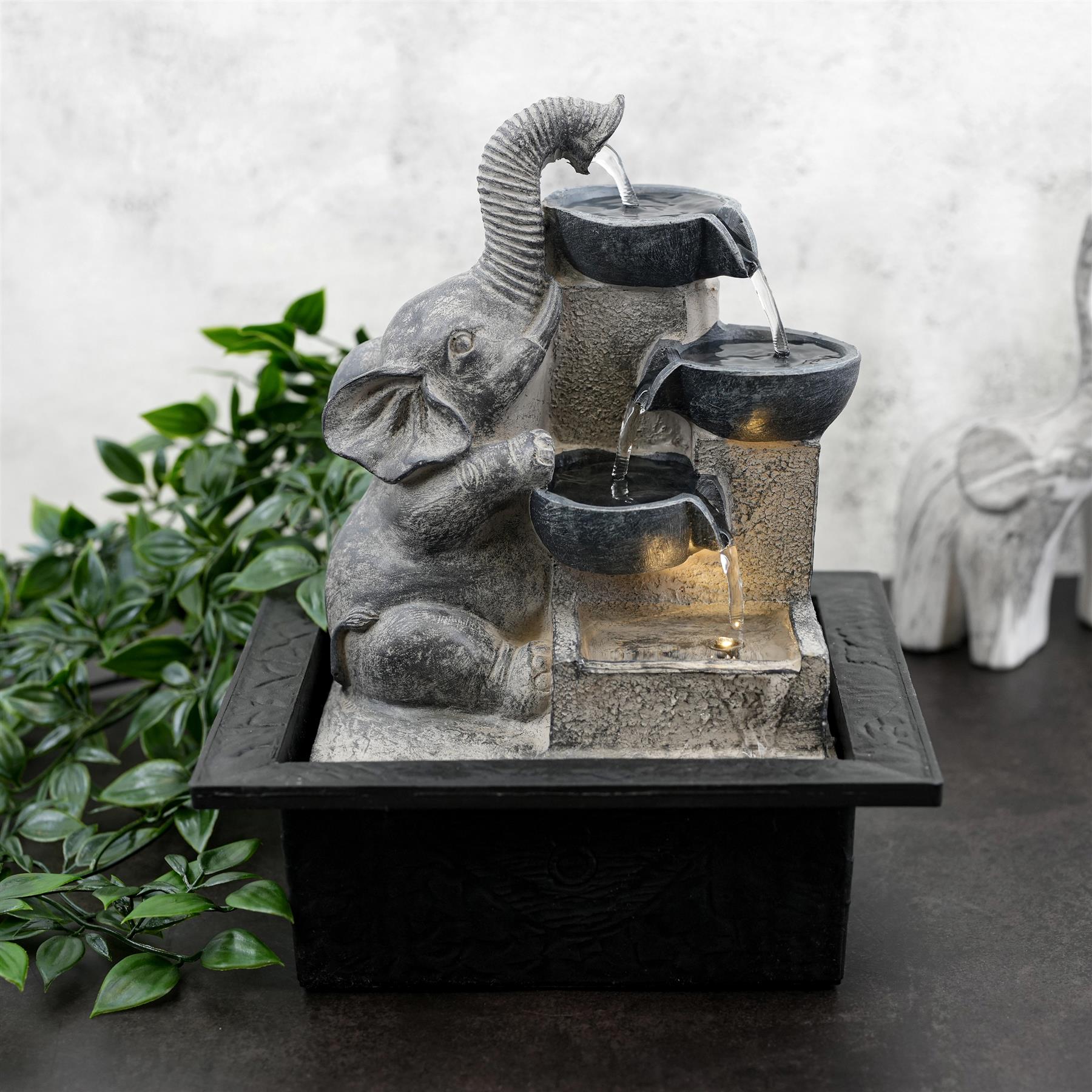 Elephant and Bowls Indoor Fountain by Geezy - The Magic Toy Shop