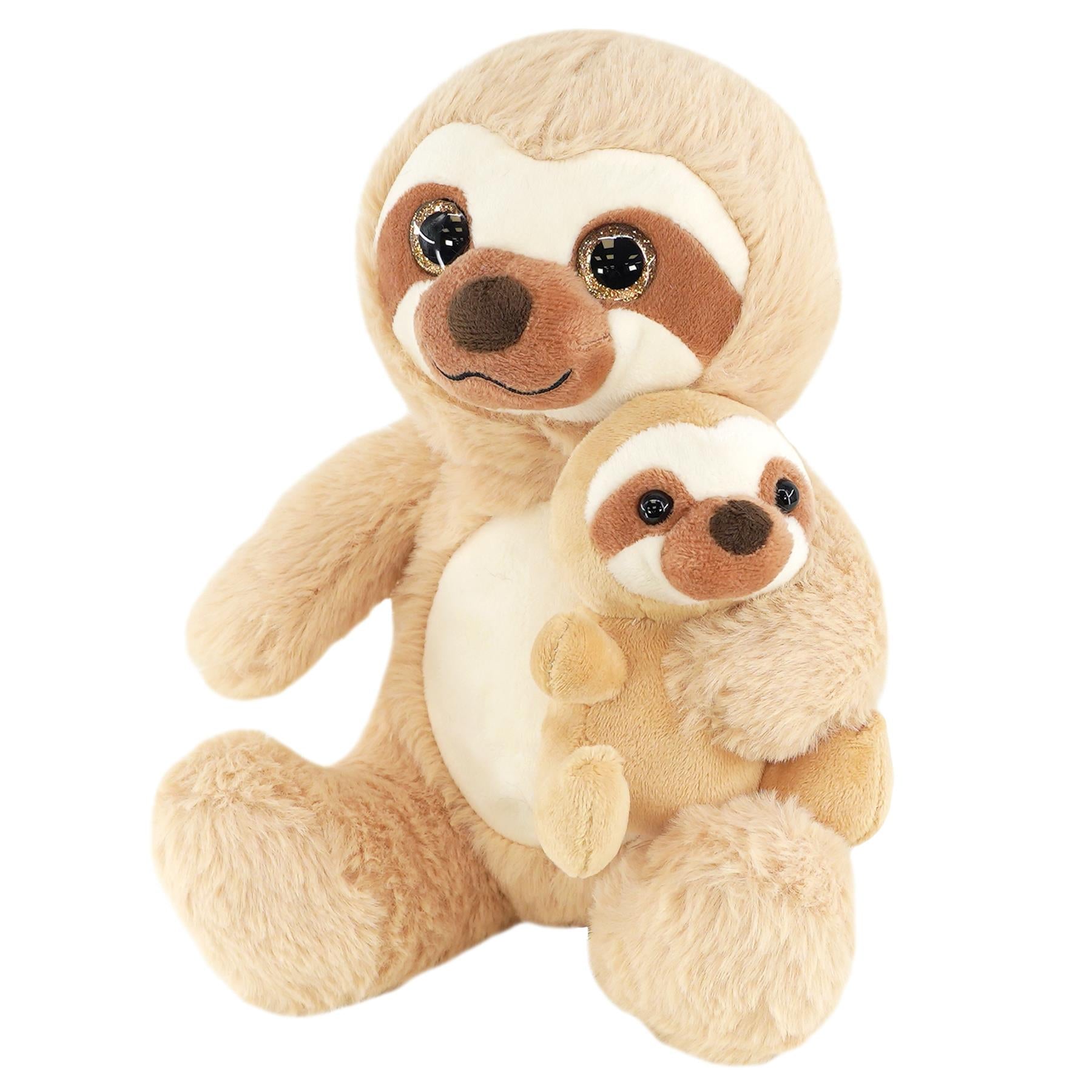 9" Mum & Baby Sloth Soft Toy