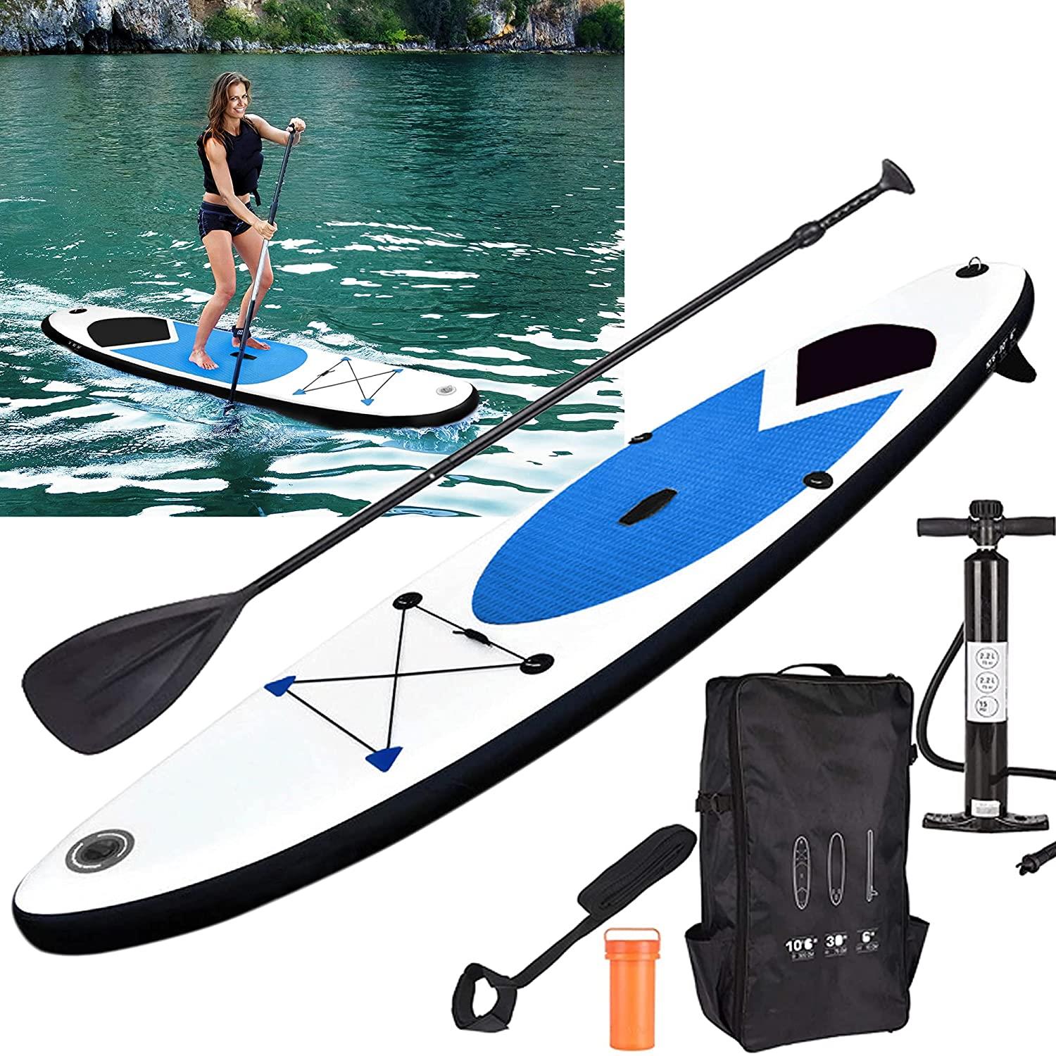 Blue Inflatable 305cm SUP Stand Up Paddle Board Surf Board by Geezy - The Magic Toy Shop