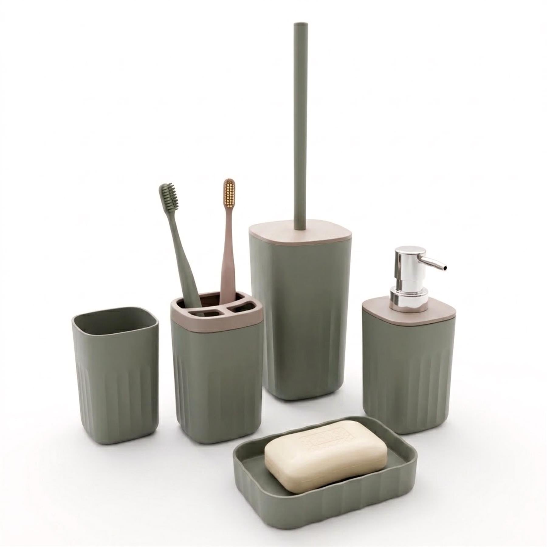 5 Piece Bathroom Acccessories Set