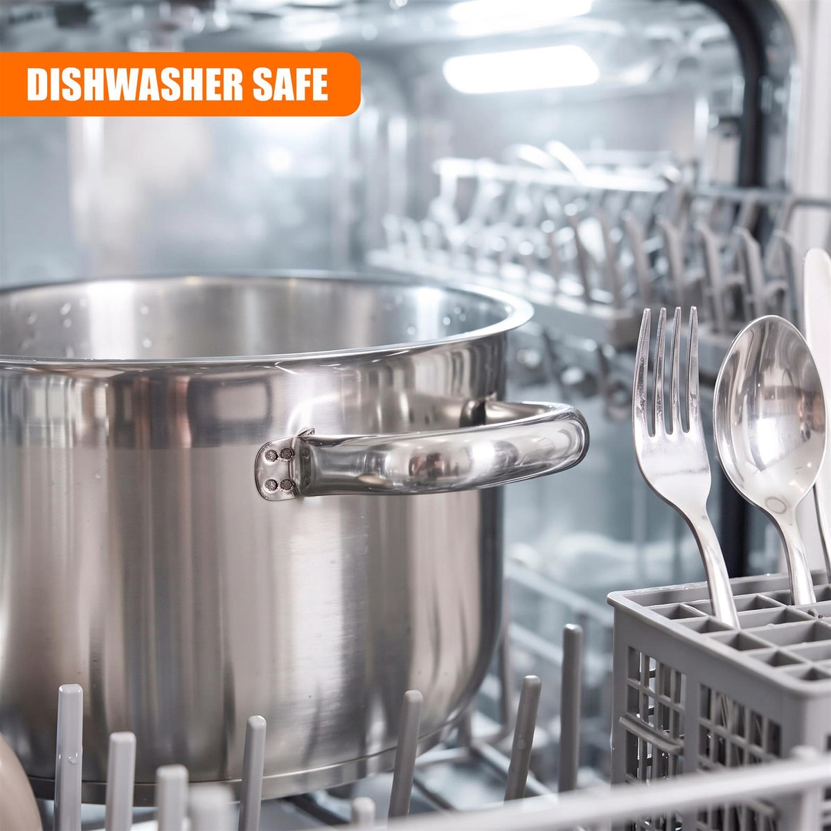 Stainless Steel Stock Pot with Lid - 12 L