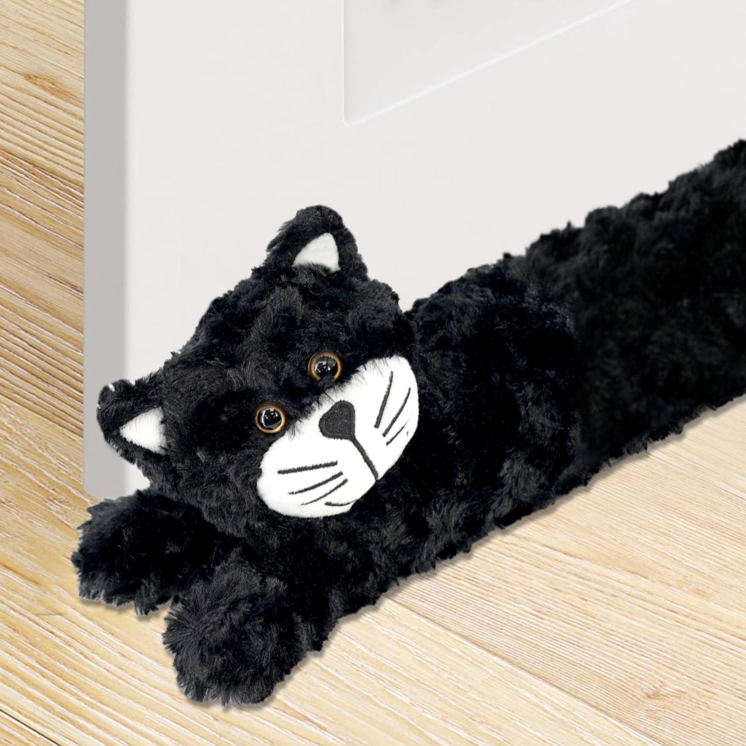 Novelty Black Cat Micro-Fleece Excluder by Geezy - The Magic Toy Shop