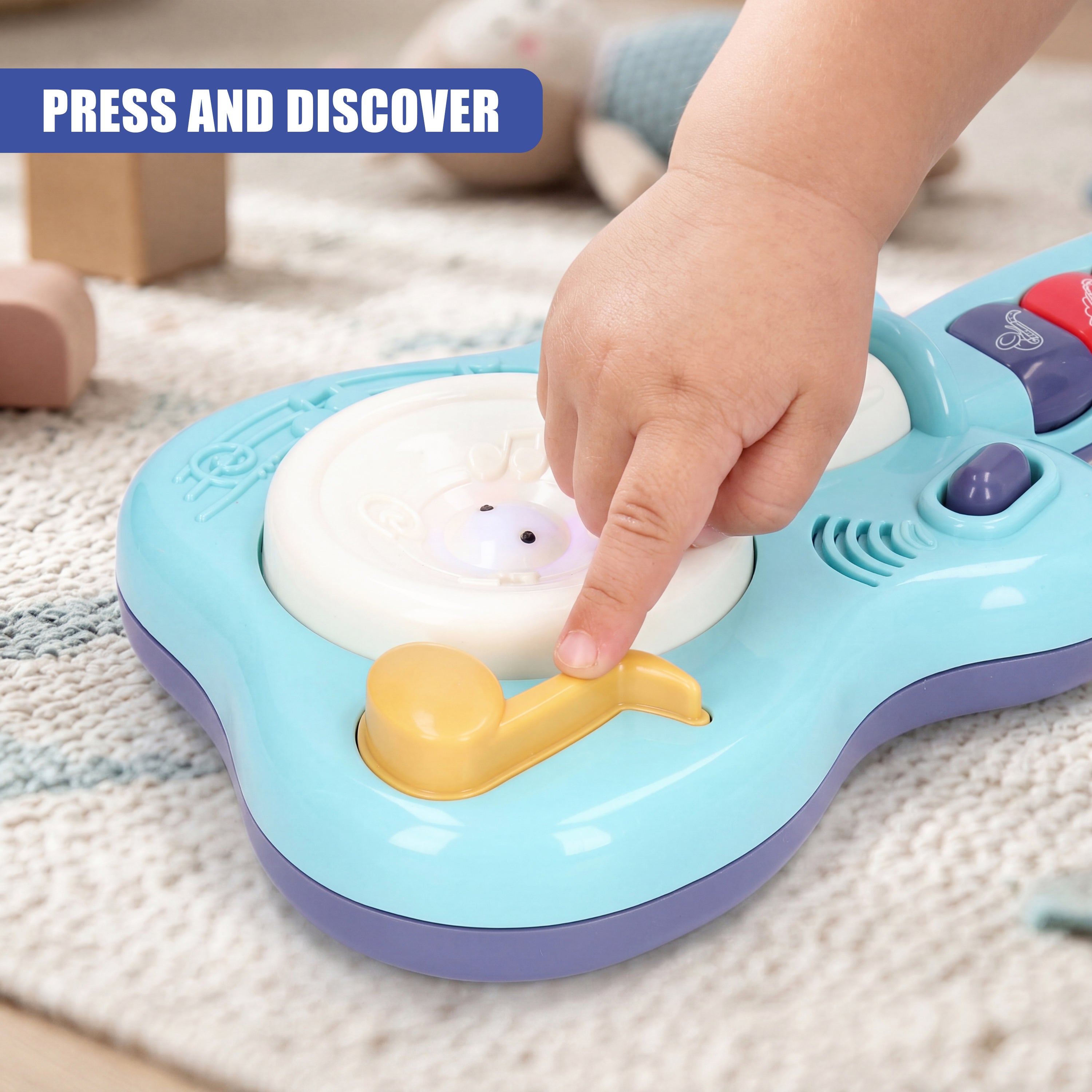 Toddler Guitar With Button Activated Musical Sounds