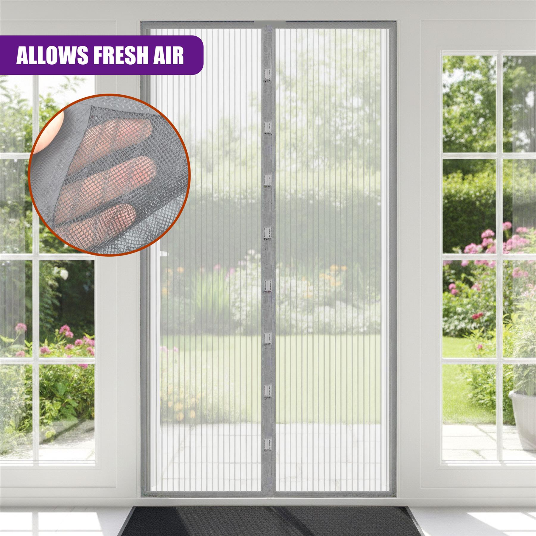 Magnetic Grey Fly Screen