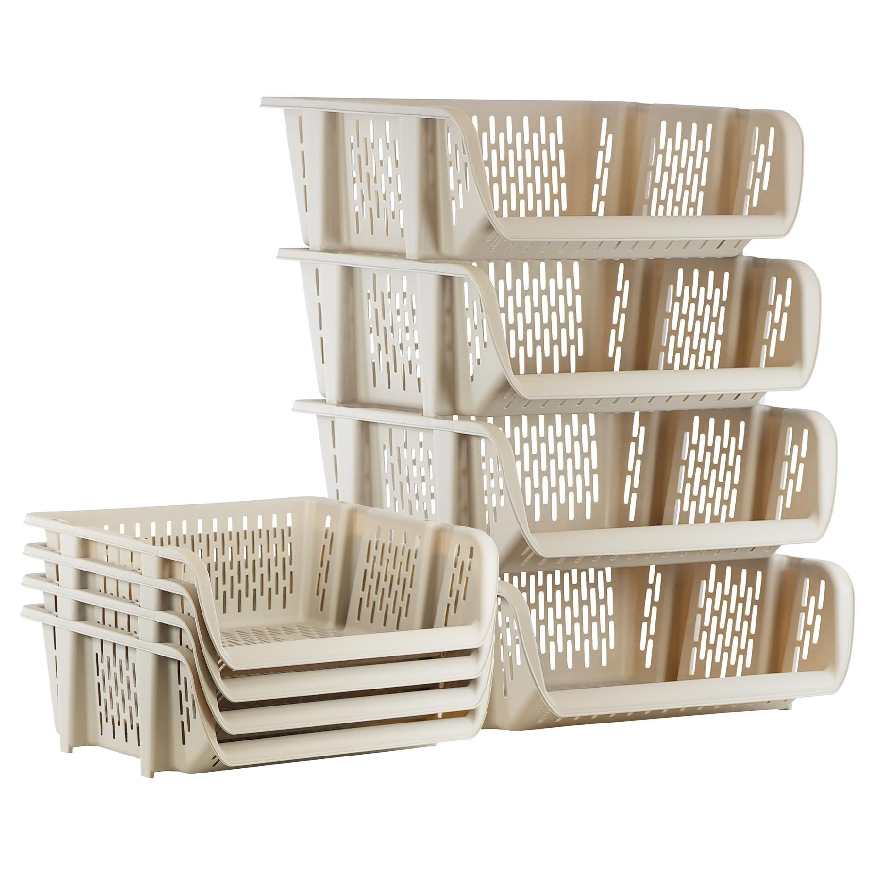 Stackable Storage Baskets Set of 4