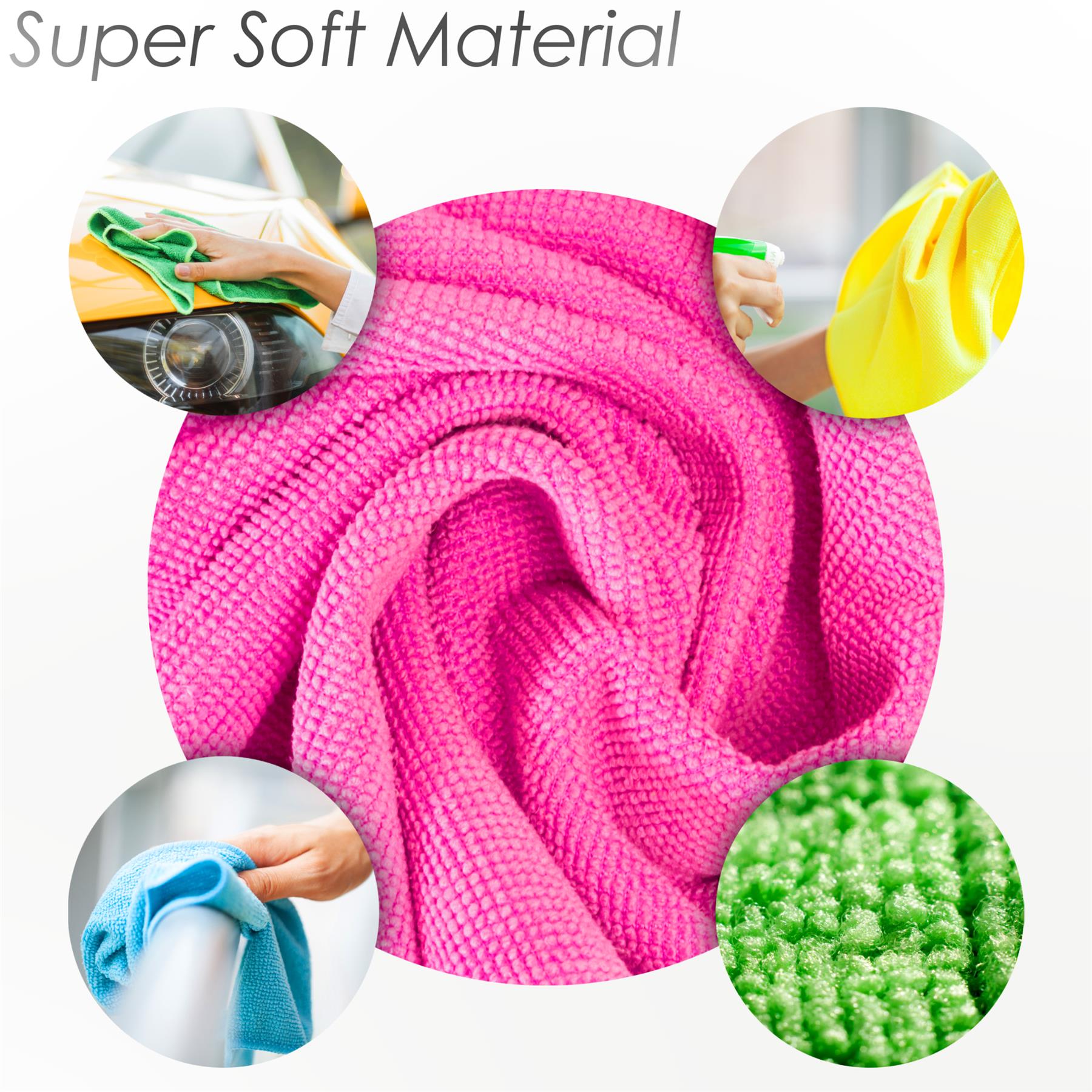 Set Of 10 Microfibre Cleaning Cloths by MTS - The Magic Toy Shop