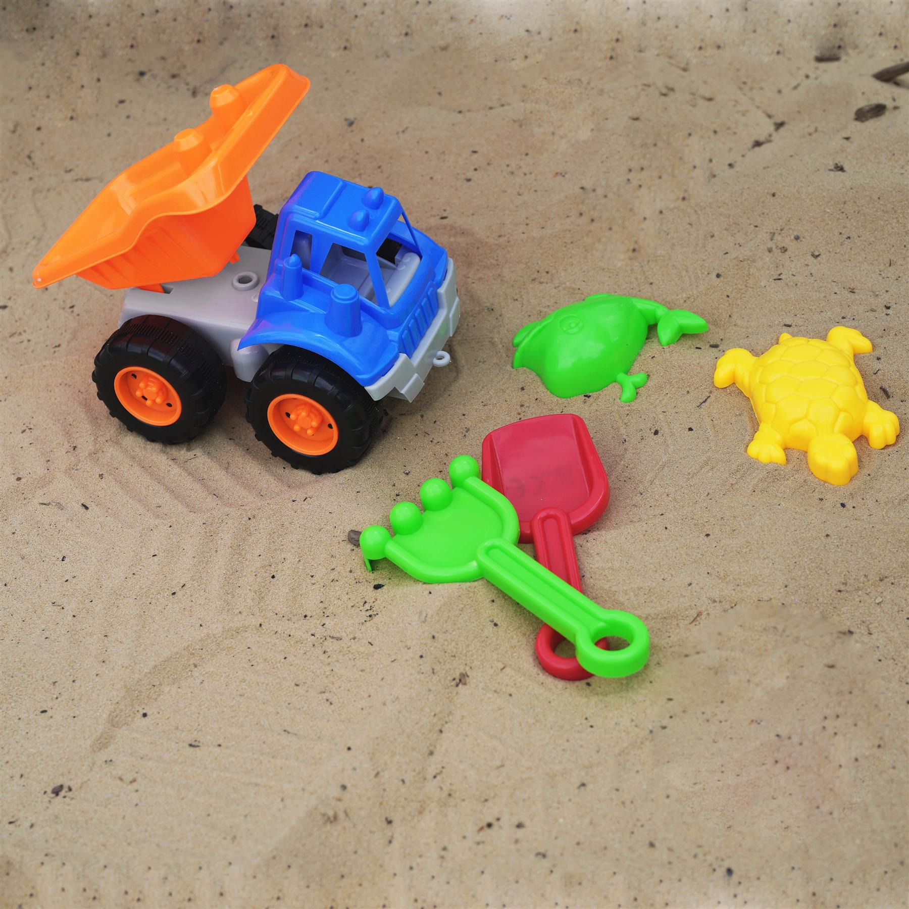 Sand Truck & Accessories Set (5 Pcs.) by The Magic Toy Shop - The Magic Toy Shop