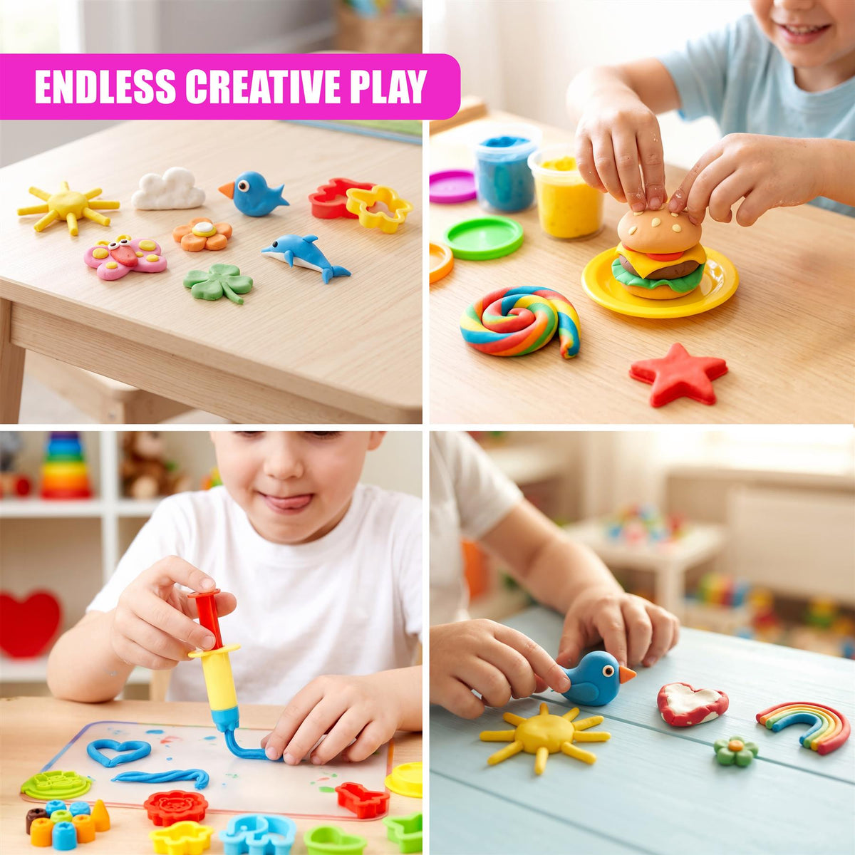 62-Piece Kids Dough Kit