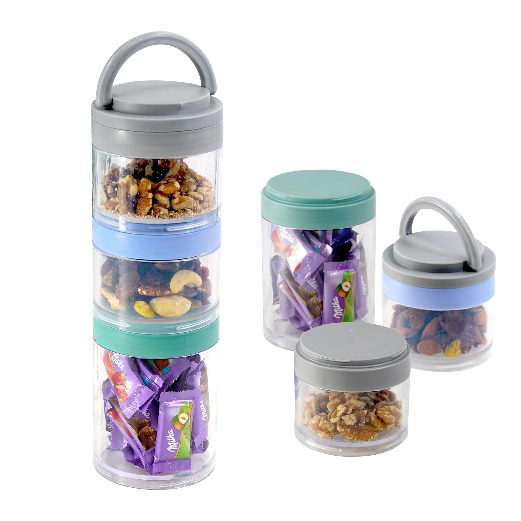 Geezy Stackable Tower Snack Food Container