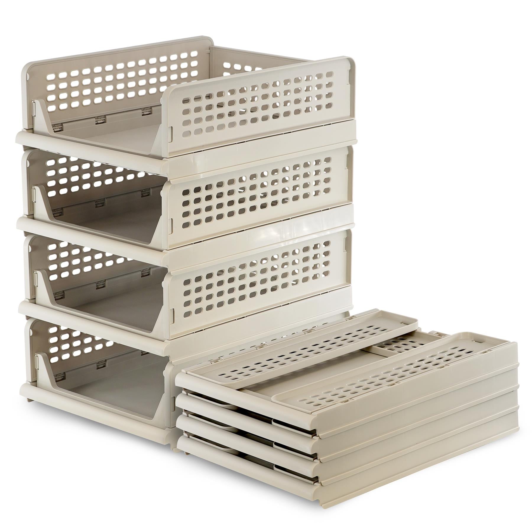 Foldable Shelf Drawers Set of 4