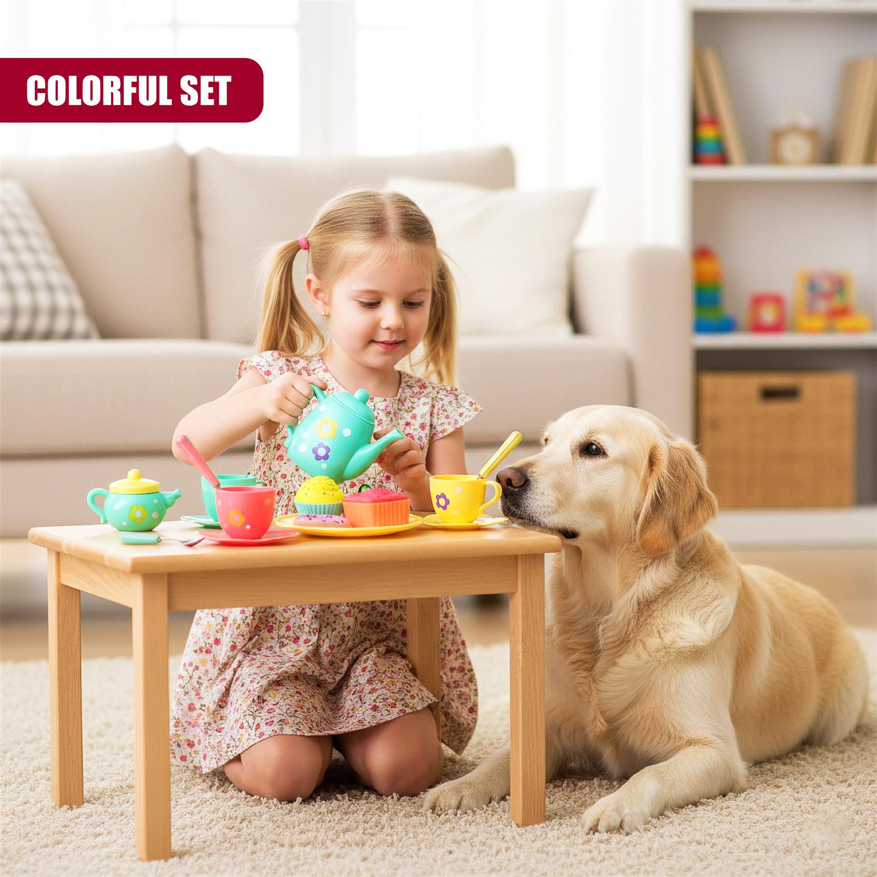 Children's Pretend Tea Playset