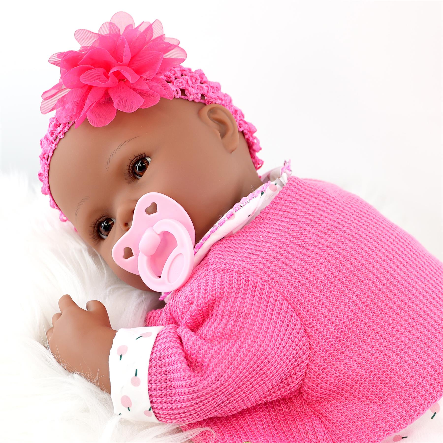 BiBi Black Doll Reborn Ethnic "Blossom" (50 cm / 20") by BiBi Doll - The Magic Toy Shop