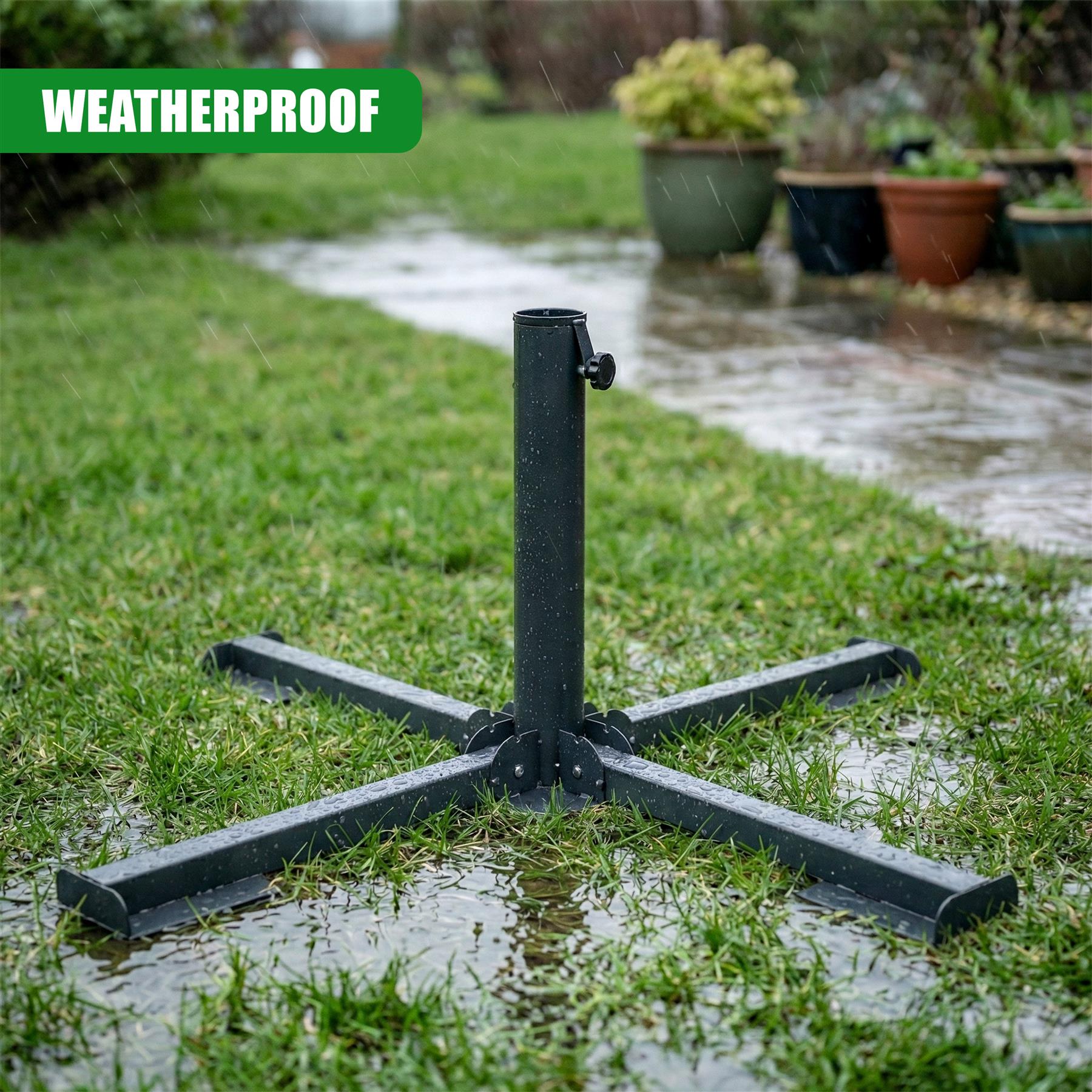 Metal Foldable Parasol Base
