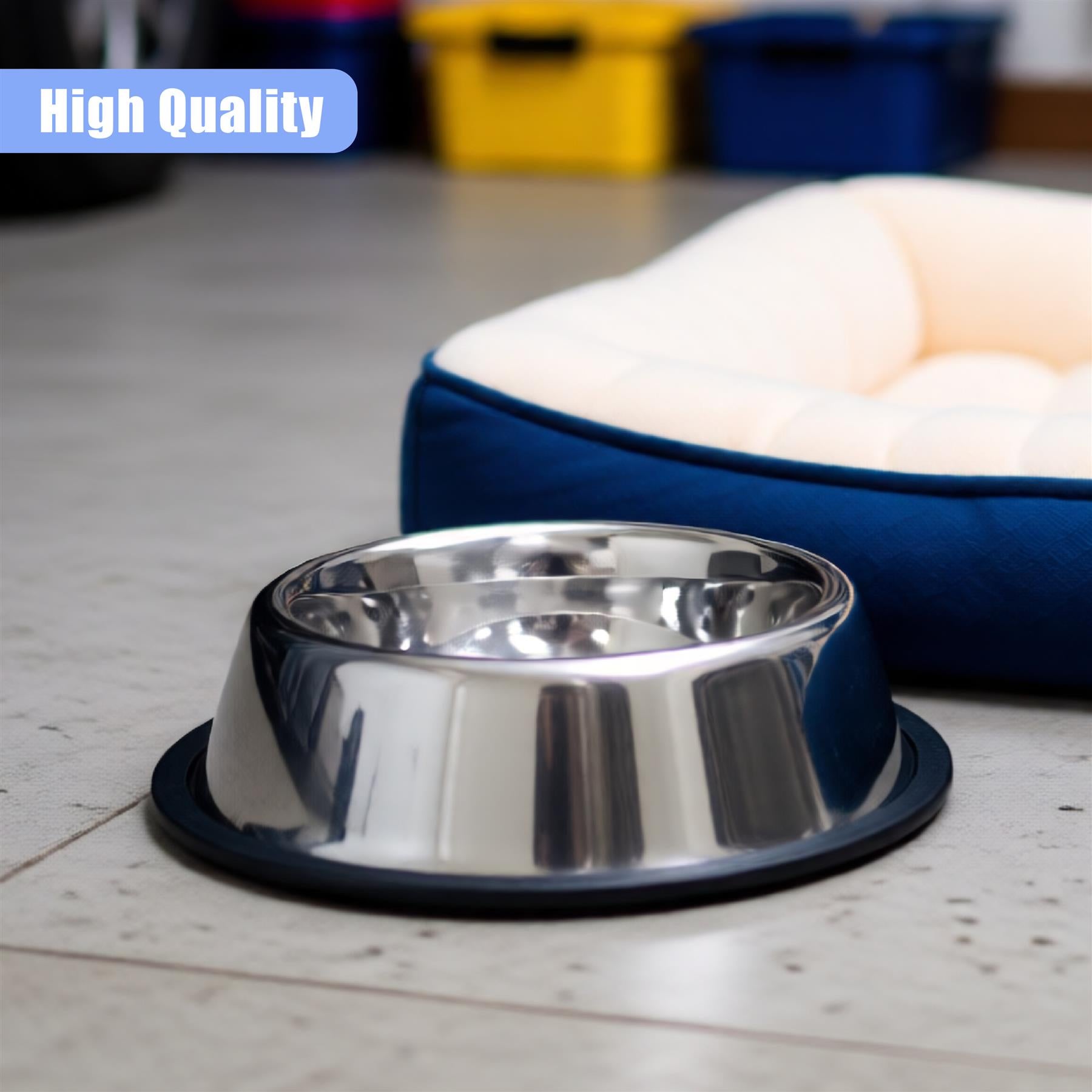"High Quality Stainless Steel Dog Food Bowl Set" - The Magic Toy Shop