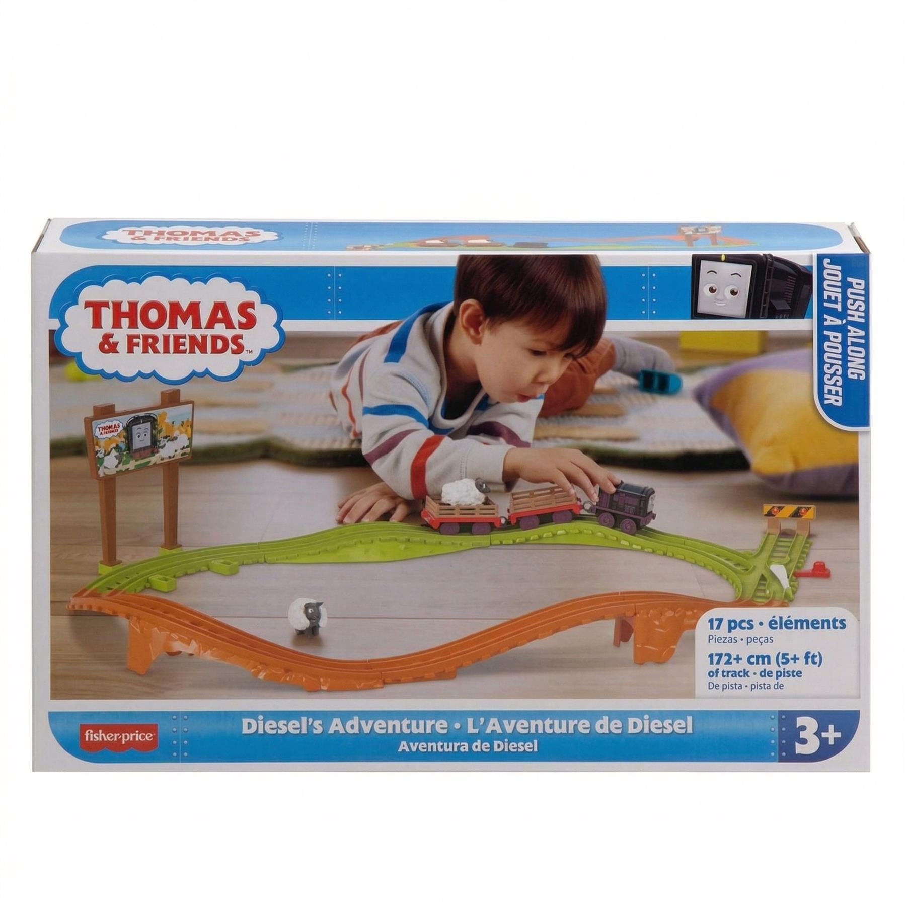 Fisher-Price Thomas & Friends 17 Piece Diesels Adventure Train & Track Set