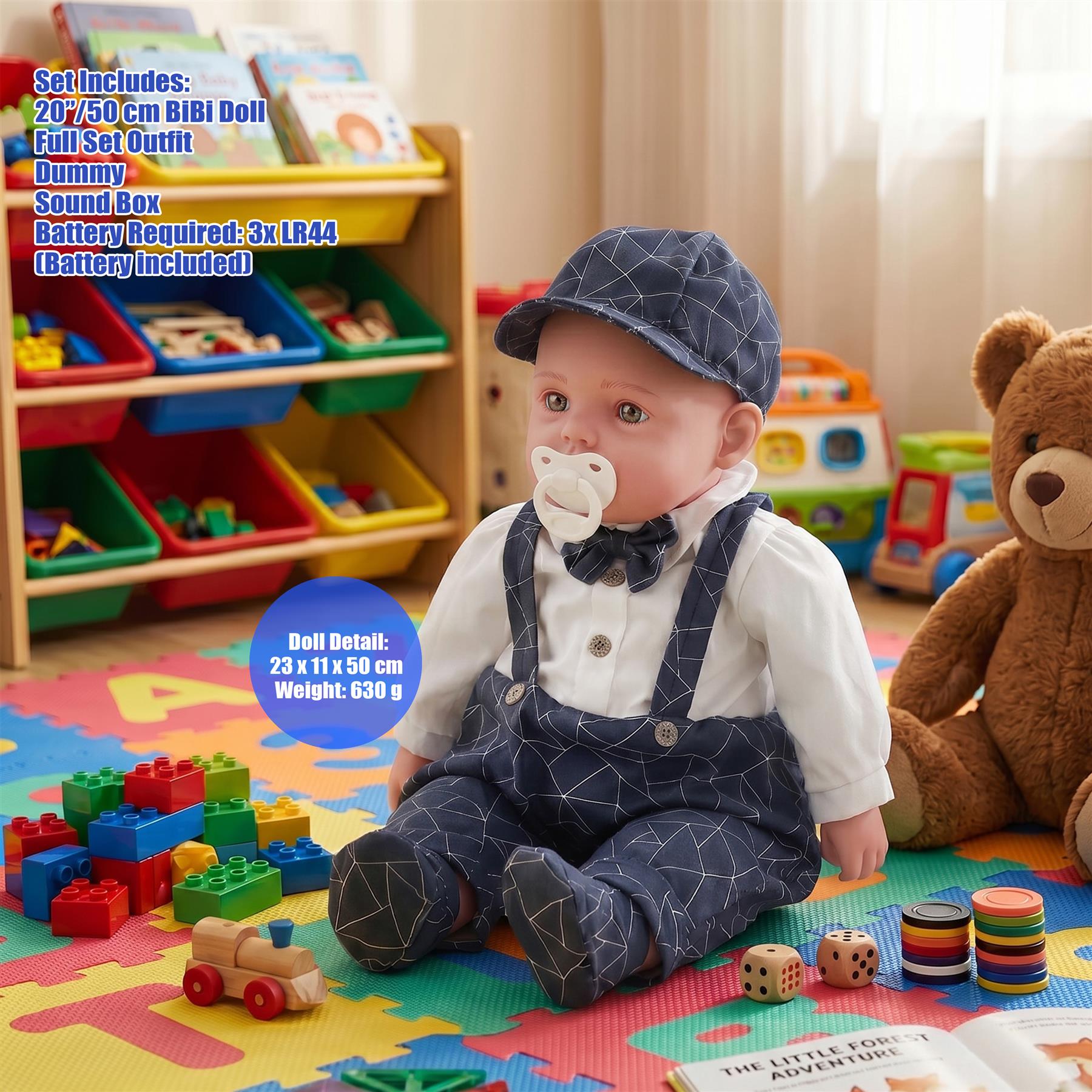 BiBi Doll Baby "Pebble" (Suave) (50 cm / 20")