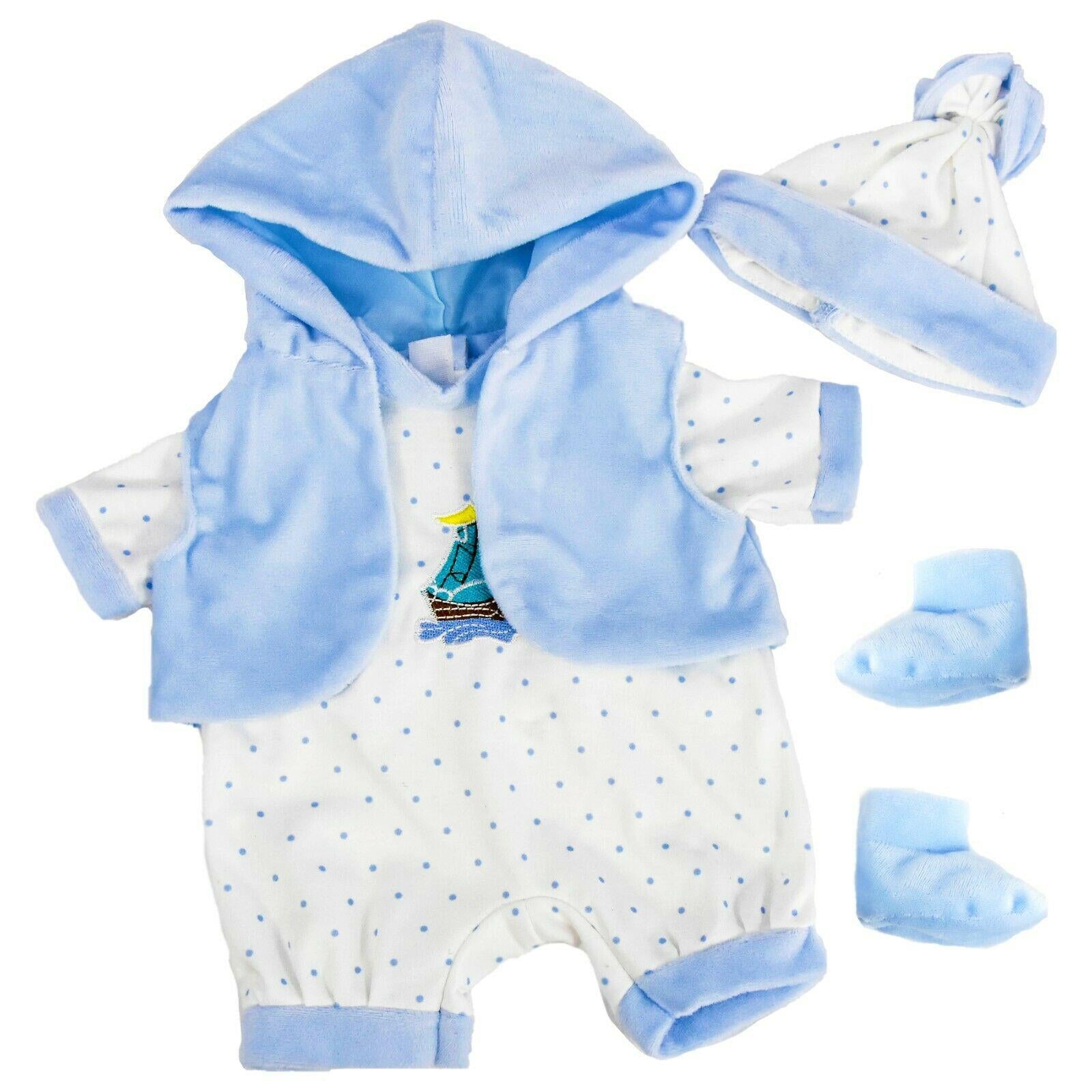 18" Baby Boy Doll Clothes Set Of Two by BiBi Doll - The Magic Toy Shop