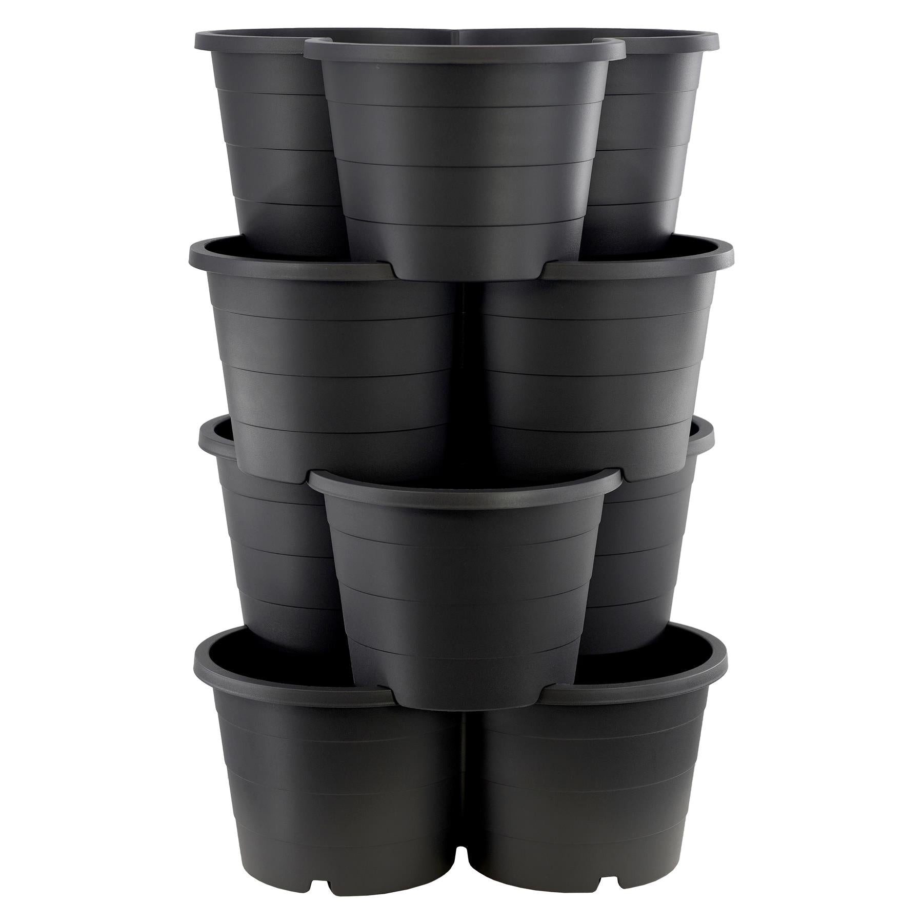 Set of 4 Trio Stackable Flower Pots by GEEZY - The Magic Toy Shop