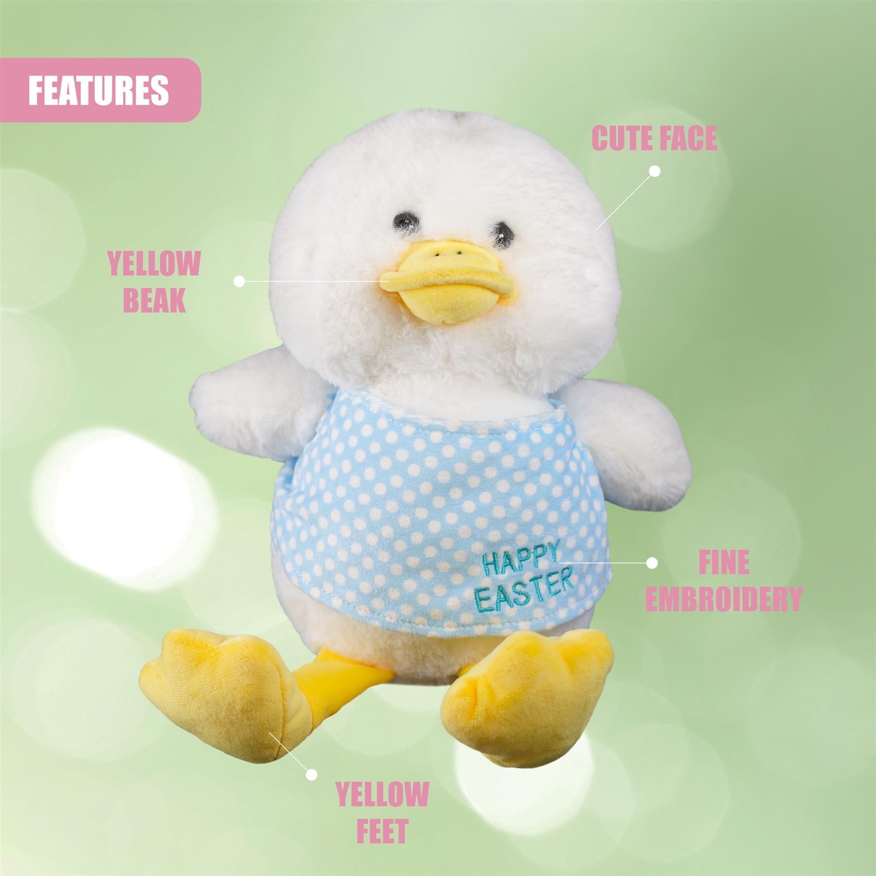 Happy Easter Chicks Super Soft Sitting Toy