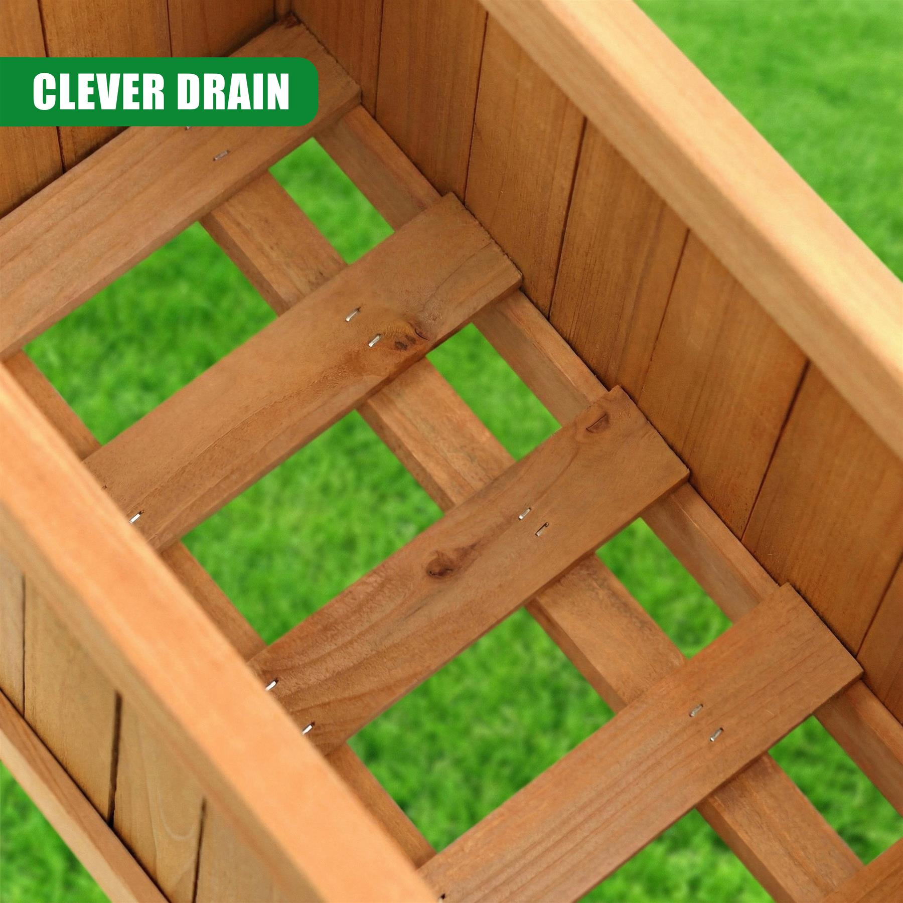 希少 large wooden pot Wooden Large Rectangular Planters 2 Pack by GEEZY | The Magic Toy Shop