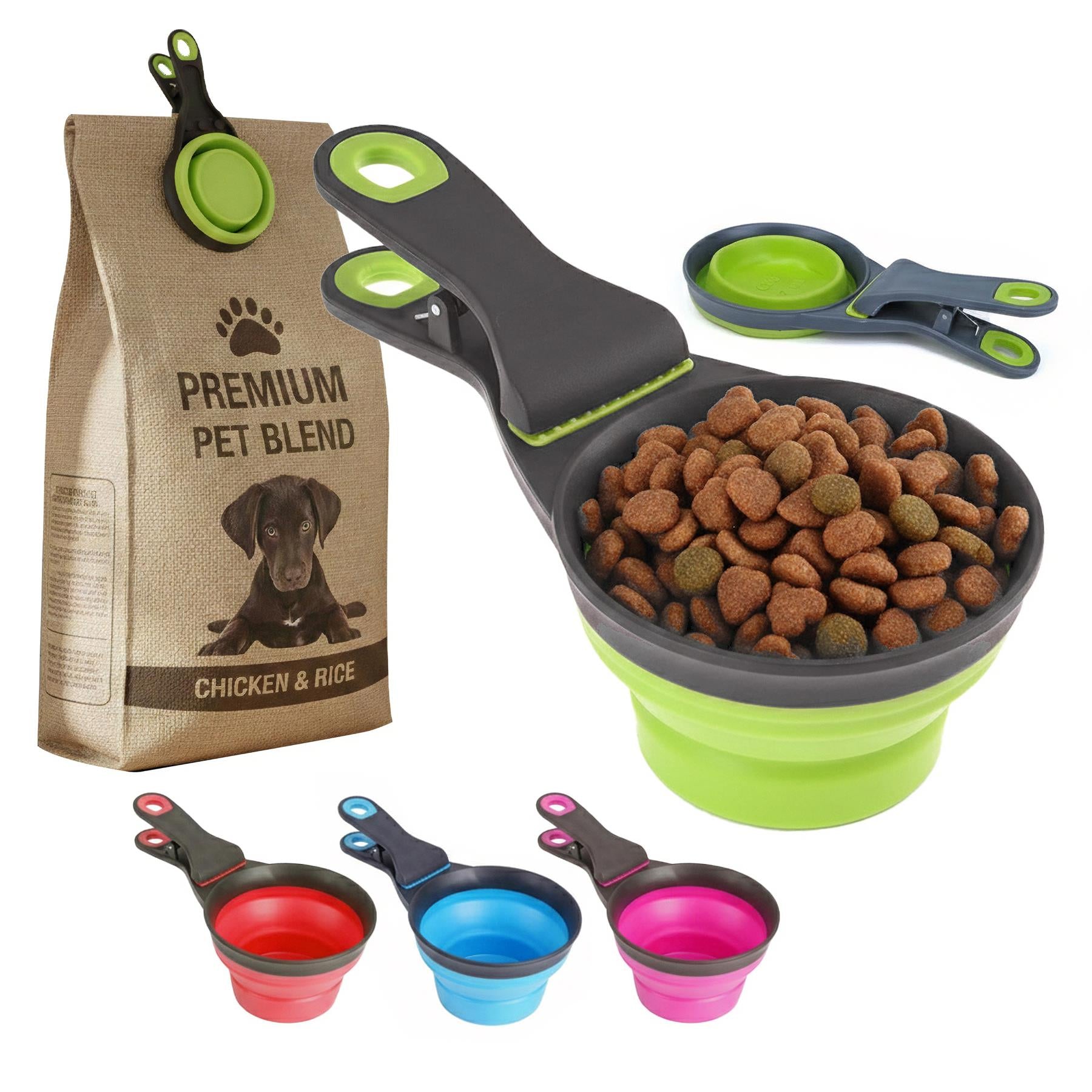 3 in 1 Collapsible Pet Food Scoop